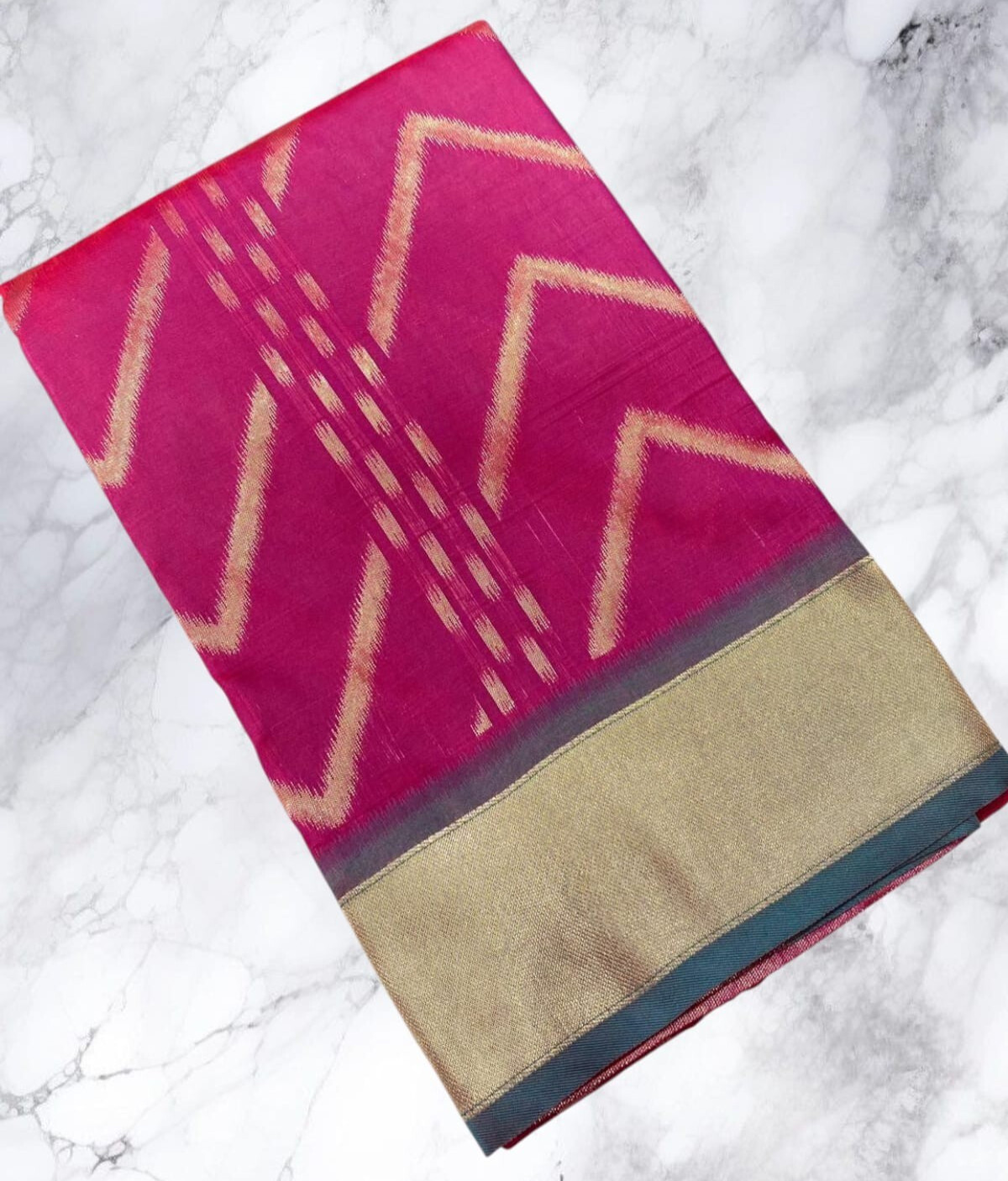 Designer Zig Zag Design Silk Saree,Animal Print Saree,Leheriya Saree,Saree