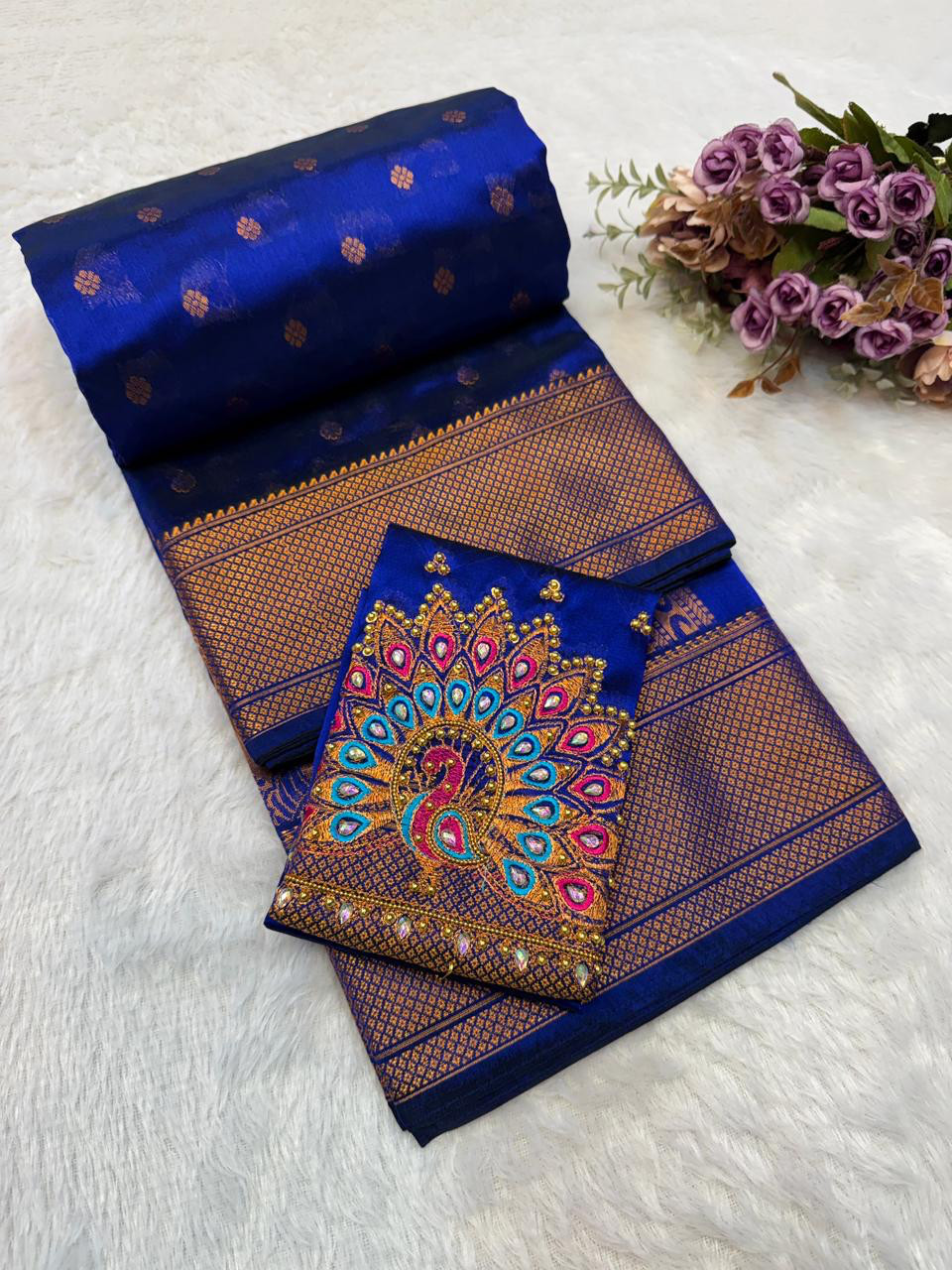 Saisha Khalanjali Paithani Saree (Prem. Tara Silk) w/ Exclusive Designer Blouse