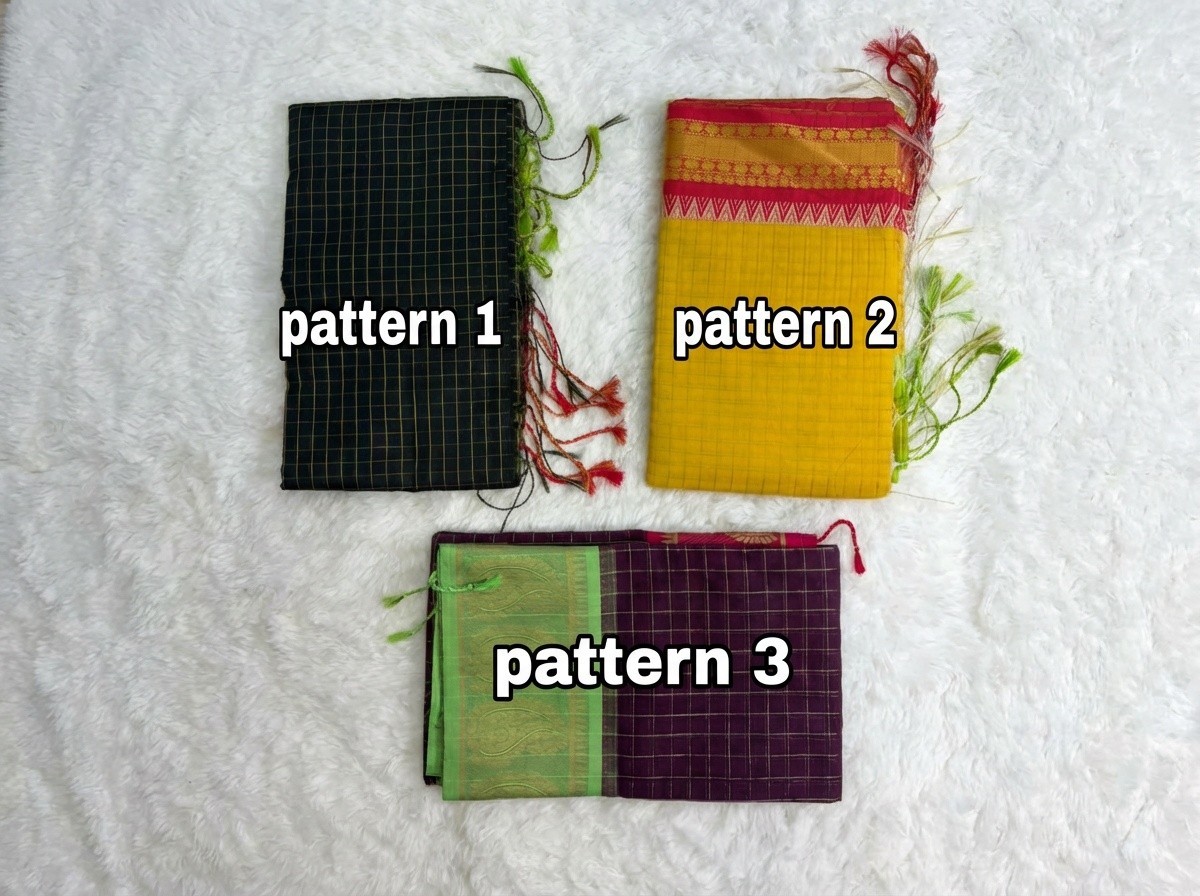Kalyani/Madurai Silk Cotton in Varies Colors, South Indian Cotton Elegance