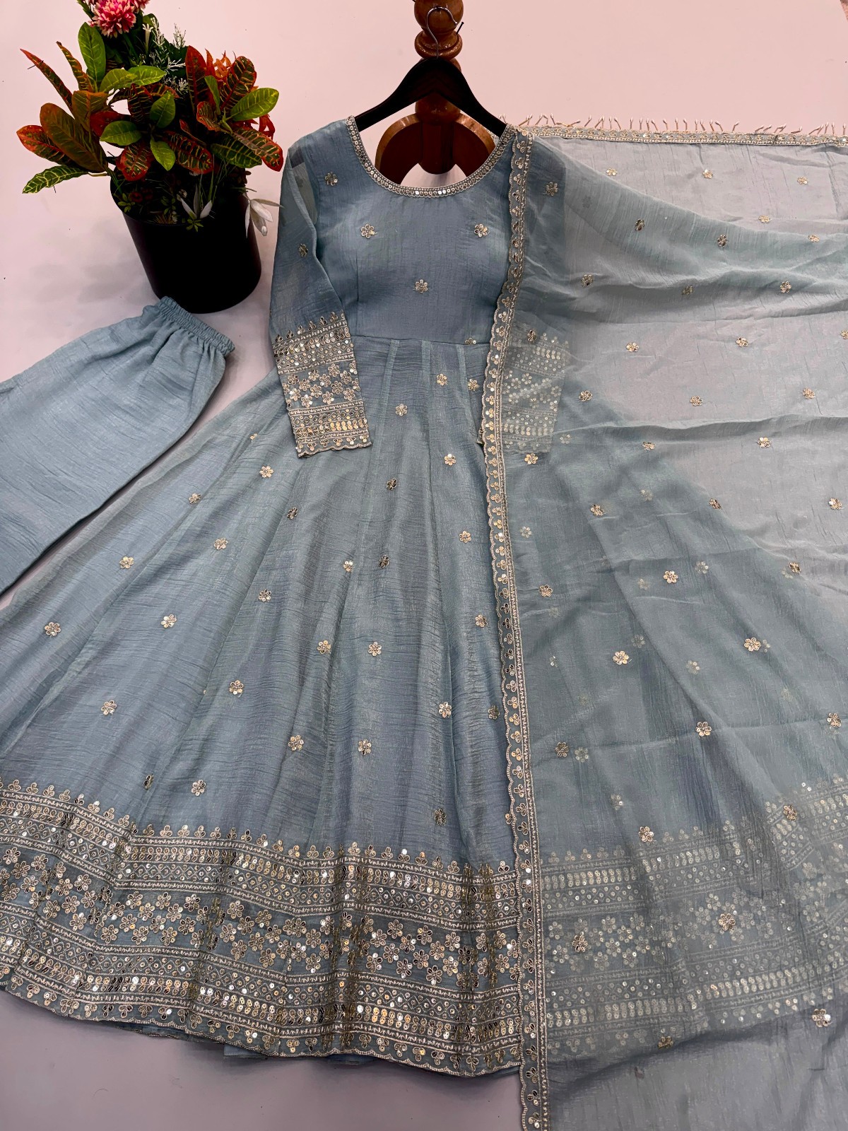 Designer Indian Anarkali Gown Bollywood Salwar Kameez Pakistani Dress Suit Party