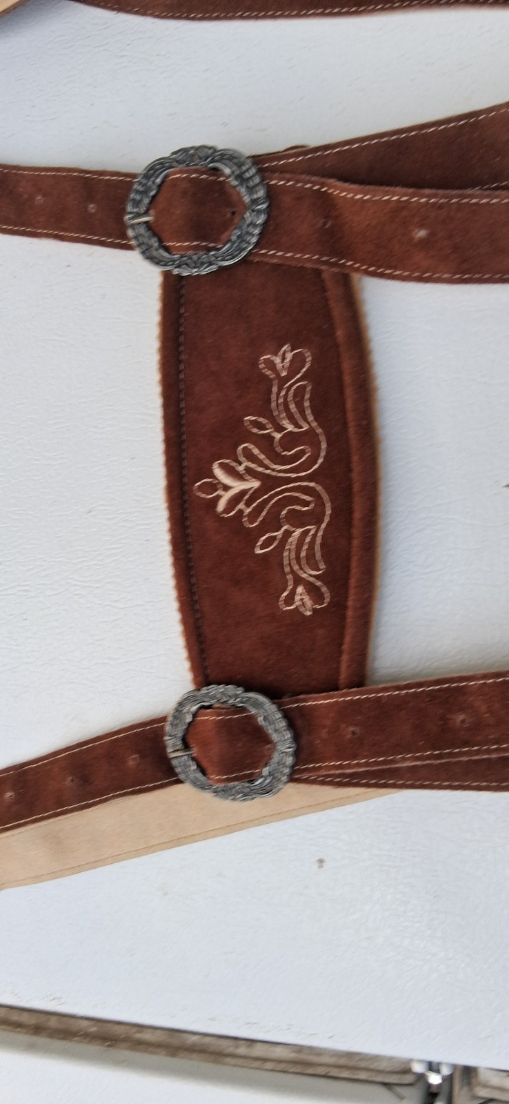 Cuir Craft Authentic German Lederhosen Size 36 Brown Suede Bavarian NWT