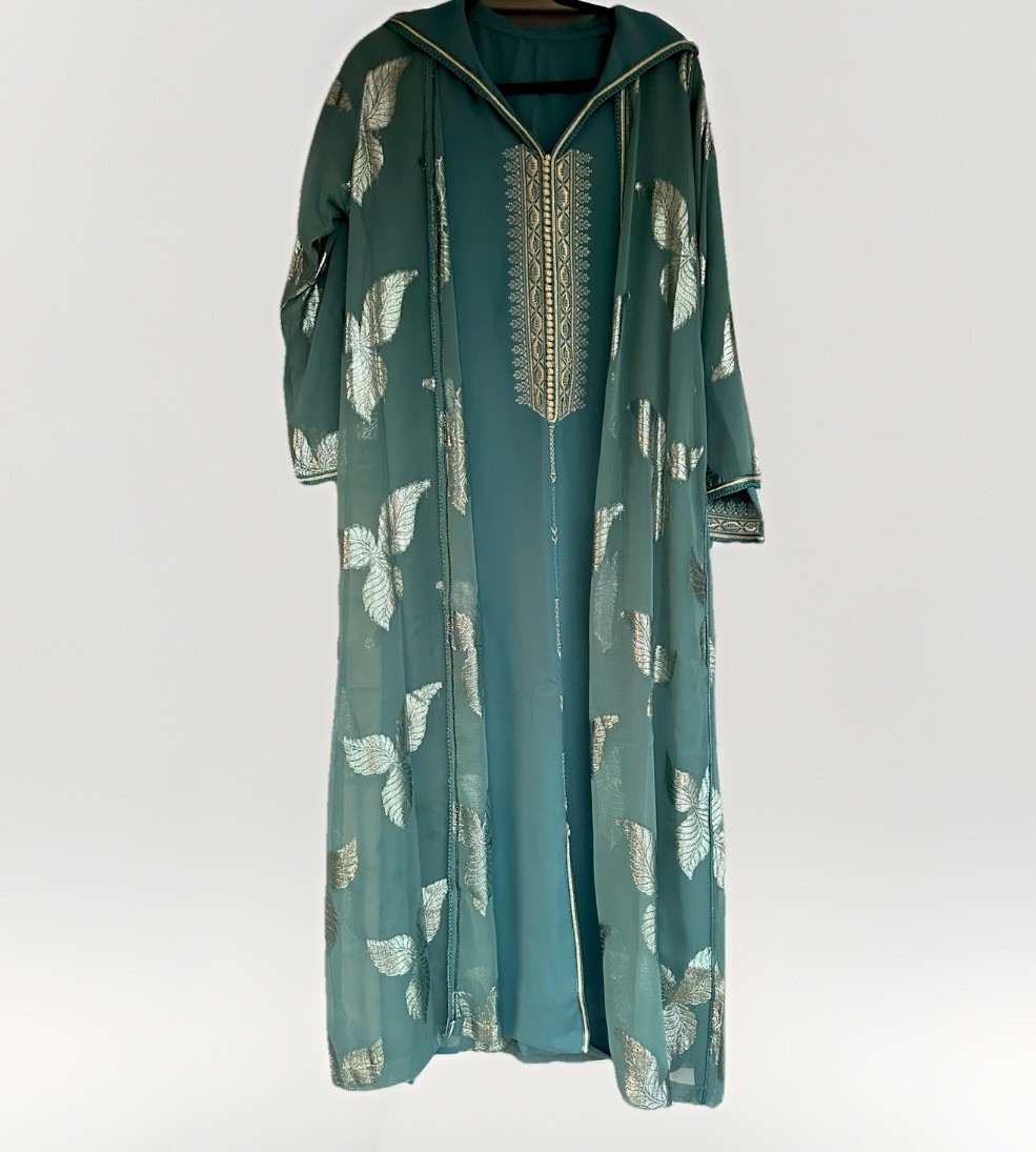2-Piece Moroccan Jellaba Set – Handmade, Medium Size, Premium Quality Material