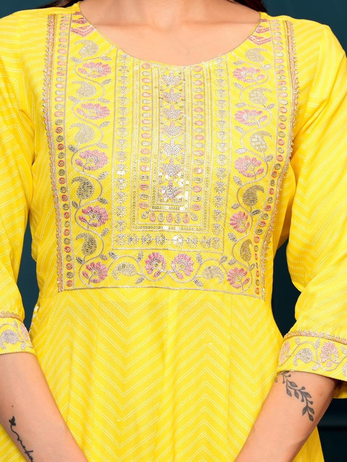Women’s Rayon Kurta with Pant & Dupatta Set