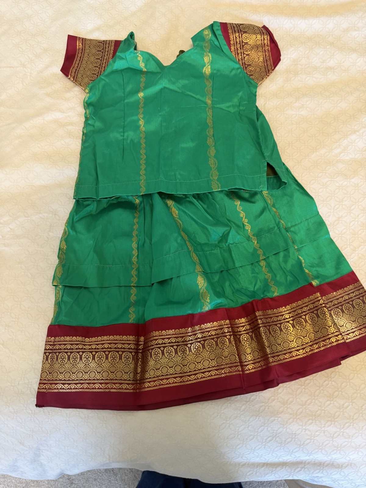 Pattu Langa Paavada for 3-6 month old