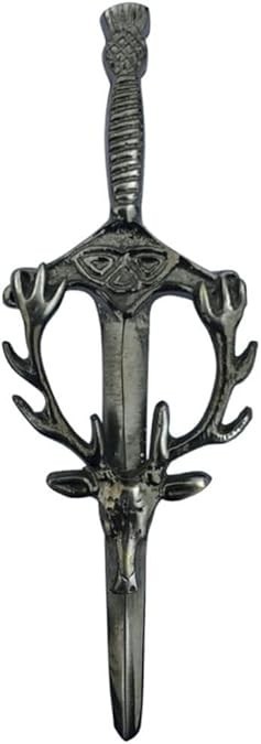 Stag Head Kilt Pin Highland Scottish Celtic Design Kilt Accessory
