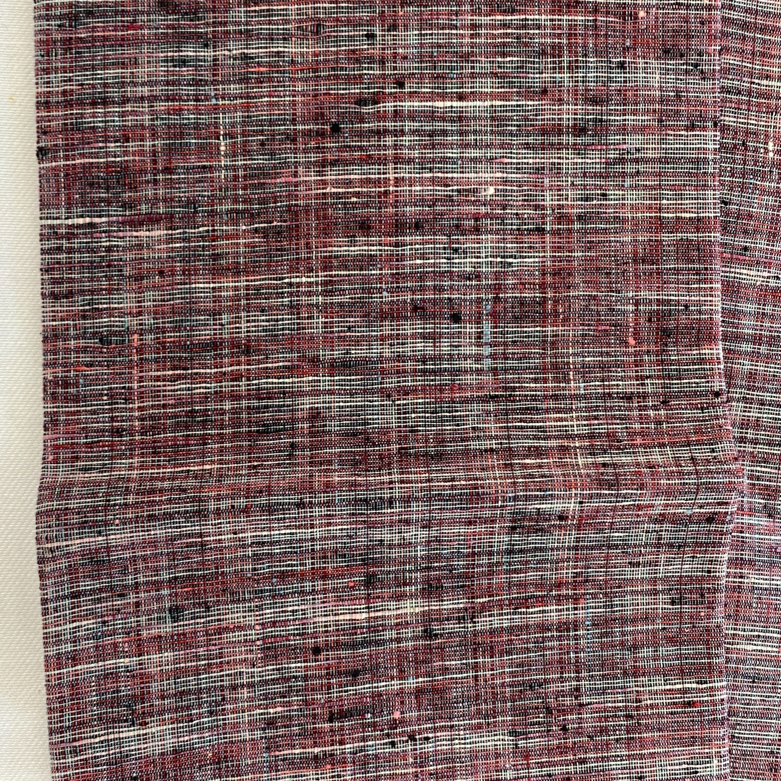 Japanese Vintage Kimono Nagoya Obi Cotton Purple Traditional Authentic 133x 11in