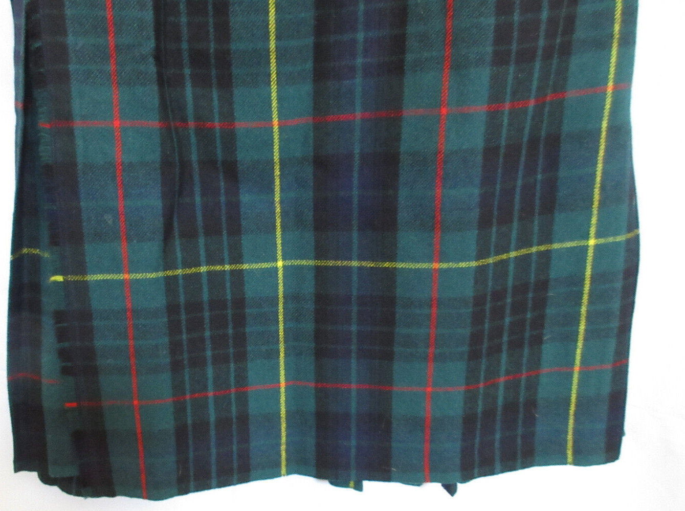 Geoffrey Tailor Highland Crafts Royal Mile Scotland Plai Tartan Skirt Wool VGUC