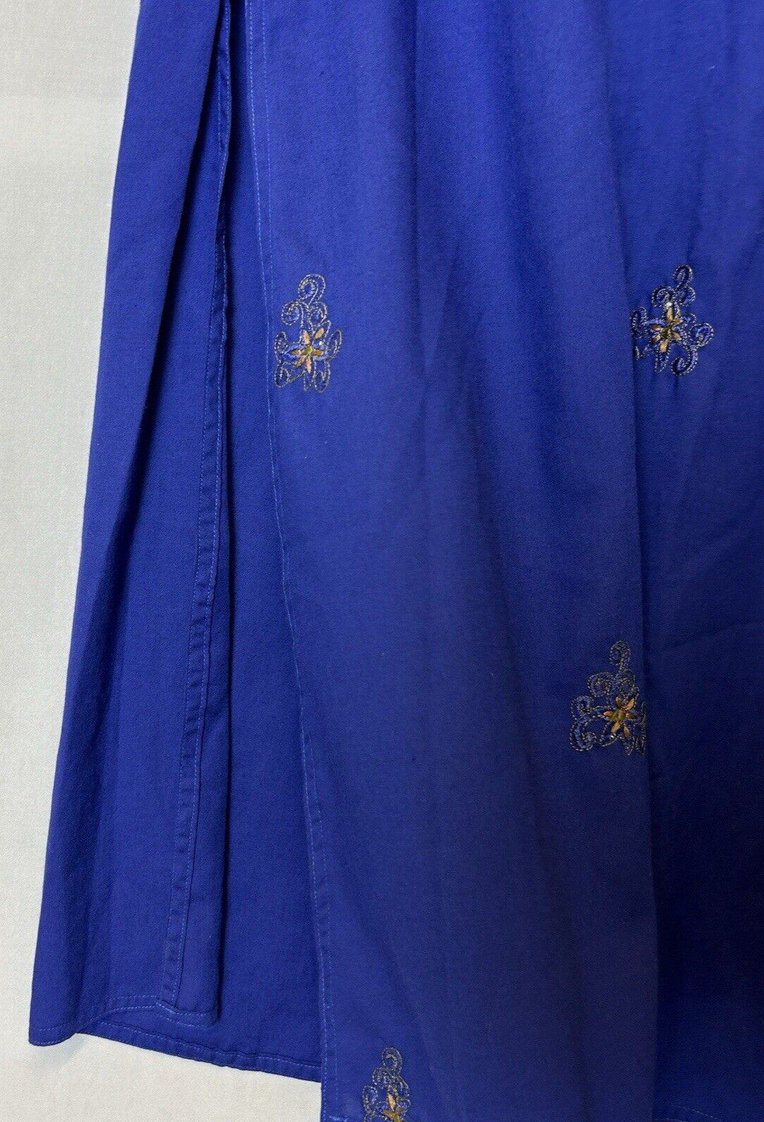 Indian Garment Saree Womens Extra Large Blue Yellow 3 Piece Set