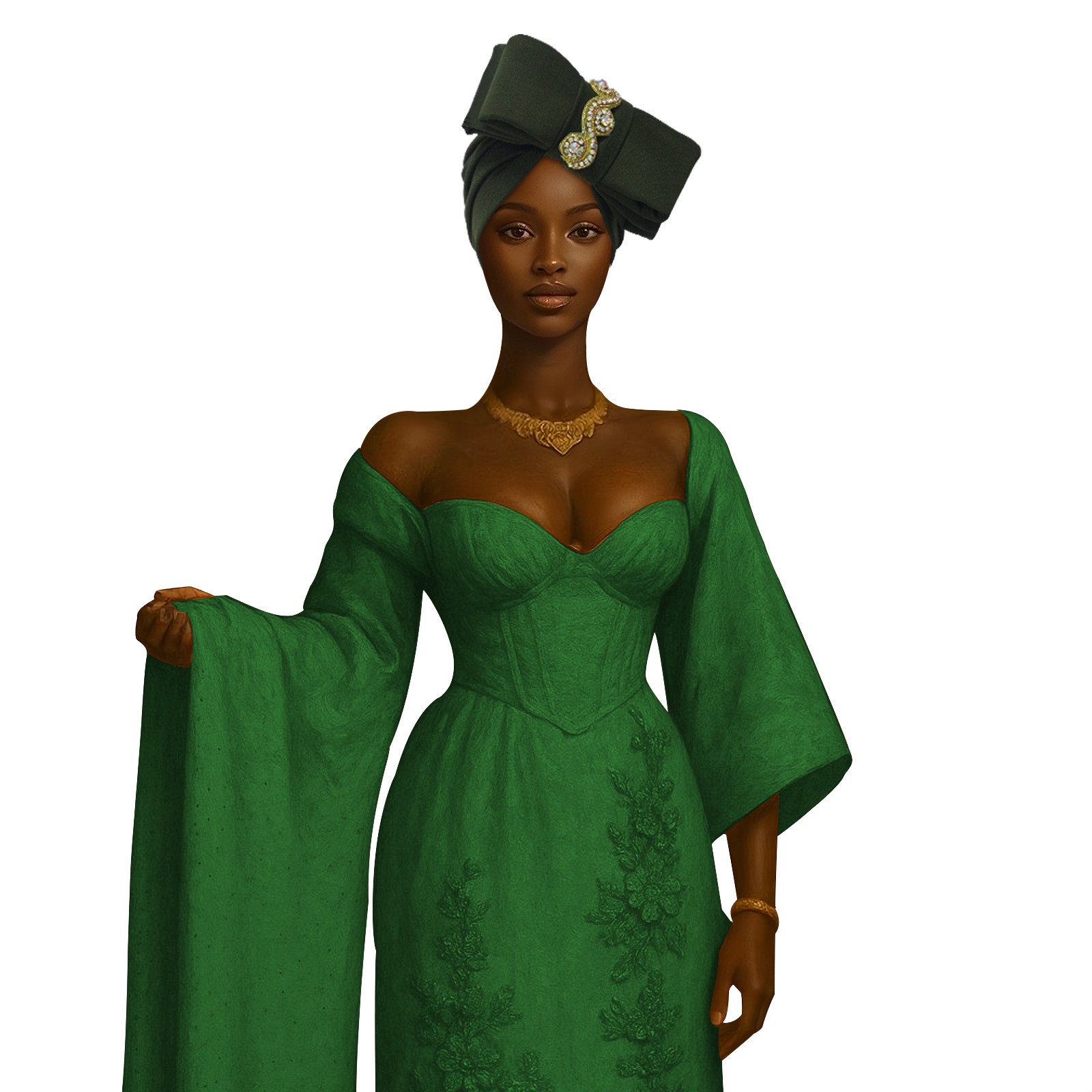 New Africa Tradition Turban Cap Bow Diamond Wrap Hat Auto Gele Birthday Headwear
