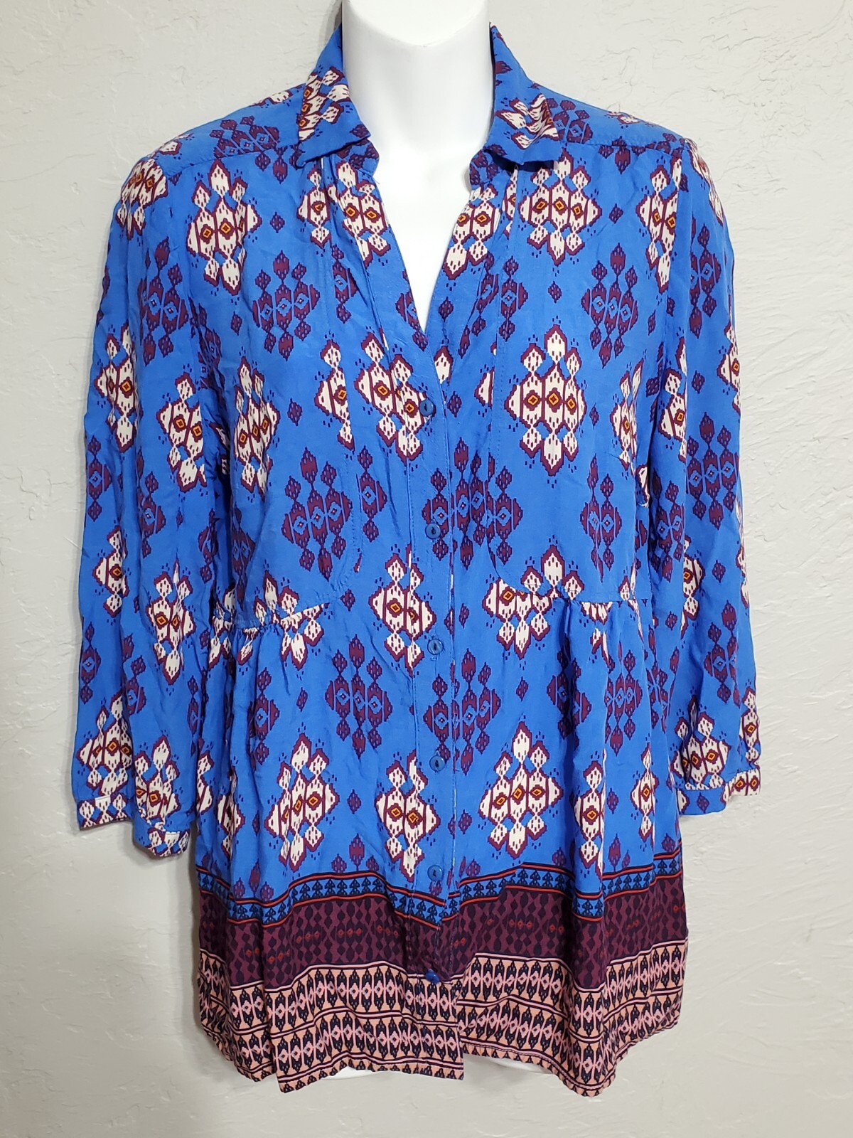 Anthropologie Maeve half sleeve Multicolor shirt size 10