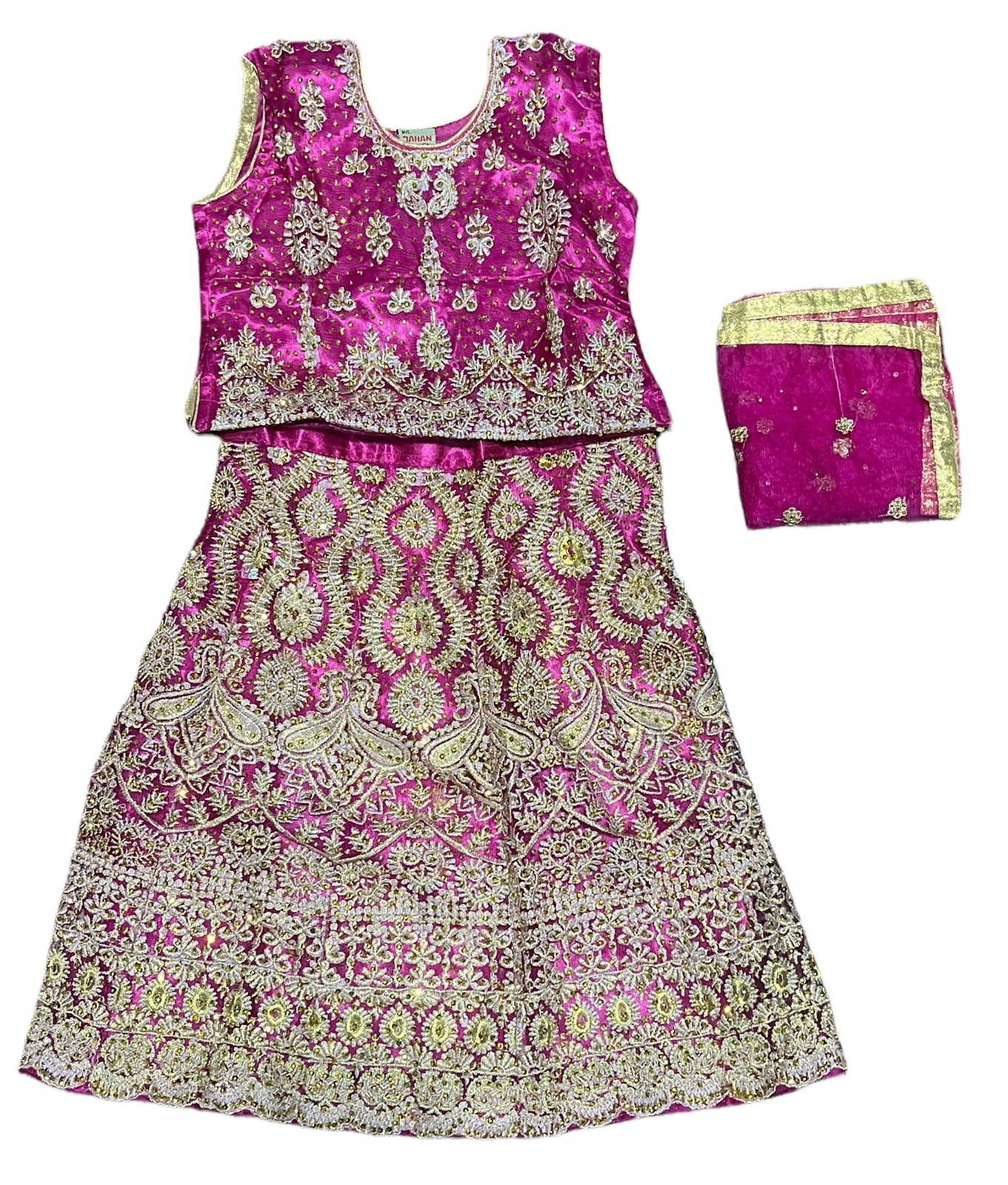 Traditional Girls Lehenga Choli Set – Ethnic Wear for Kids-010