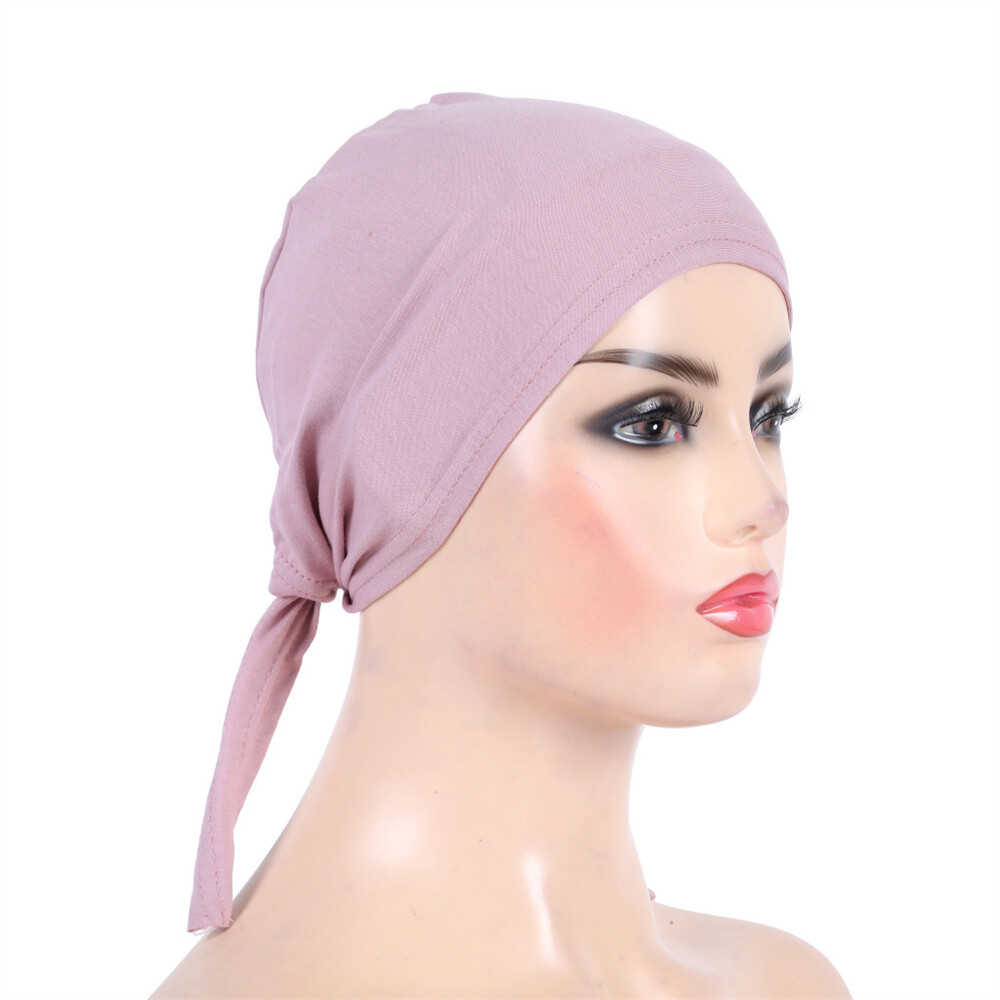 Plain Women Underscarf Hijab Muslim Bone Bonnet Inner Cap Tube Nijna Hat