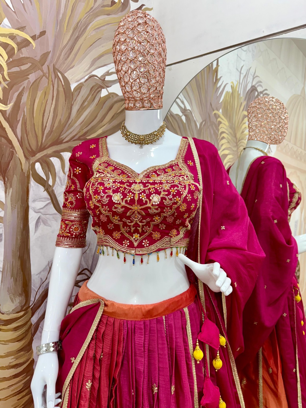 READY MADE LEHNGA CHOLI LEHENGA INDIAN WOMEN WEDDING BRIDAL PARTY WEAR PAKISTANI