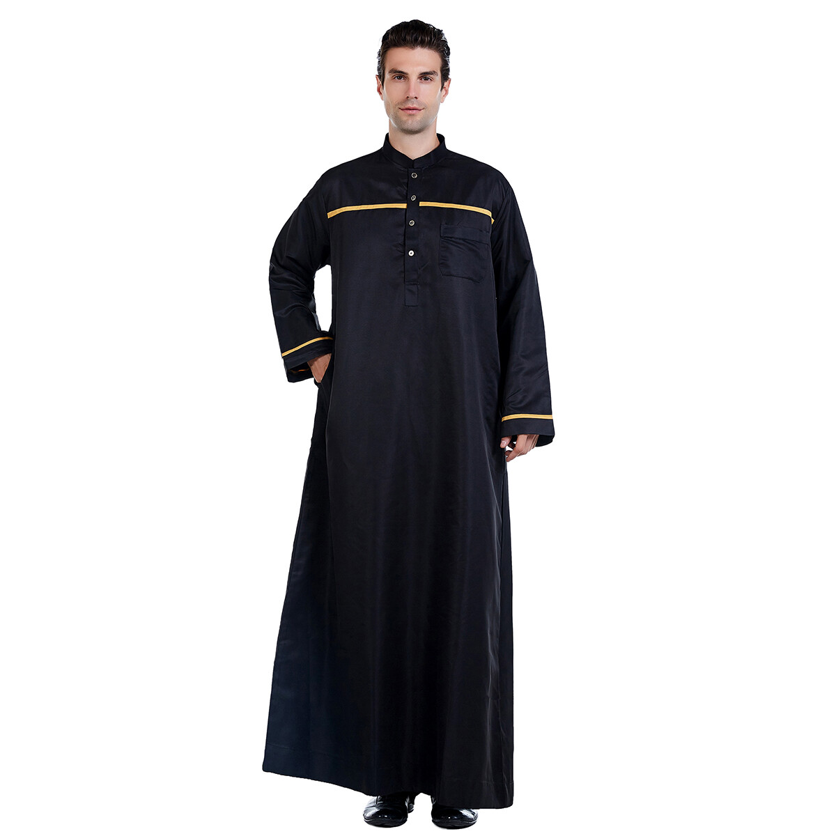 Saudi Men Robe Dishdasha Thobe Jubba Thoub Abaya Muslim Kaftan Islamic Ramadan