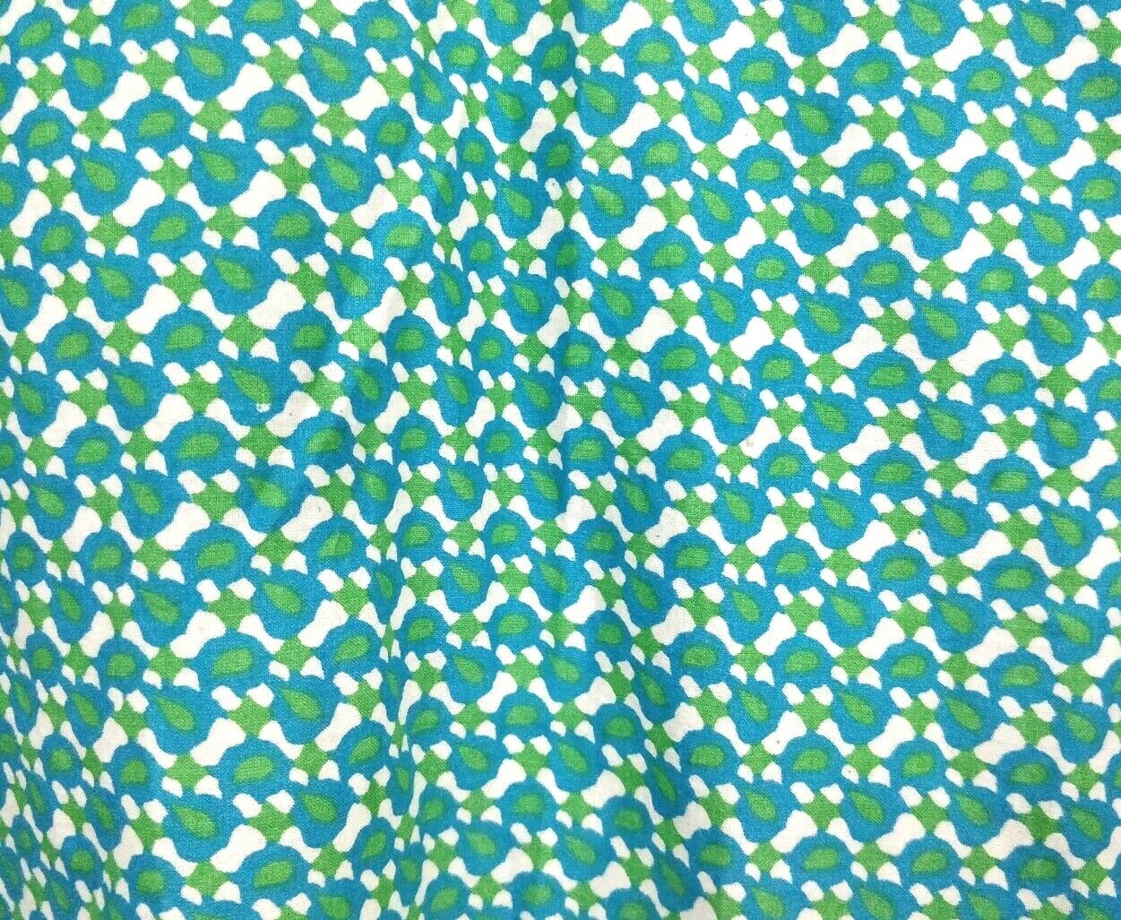 Karigari green Fine Indian Cotton Turquoise Kaftan Kurta Kurti Sz M