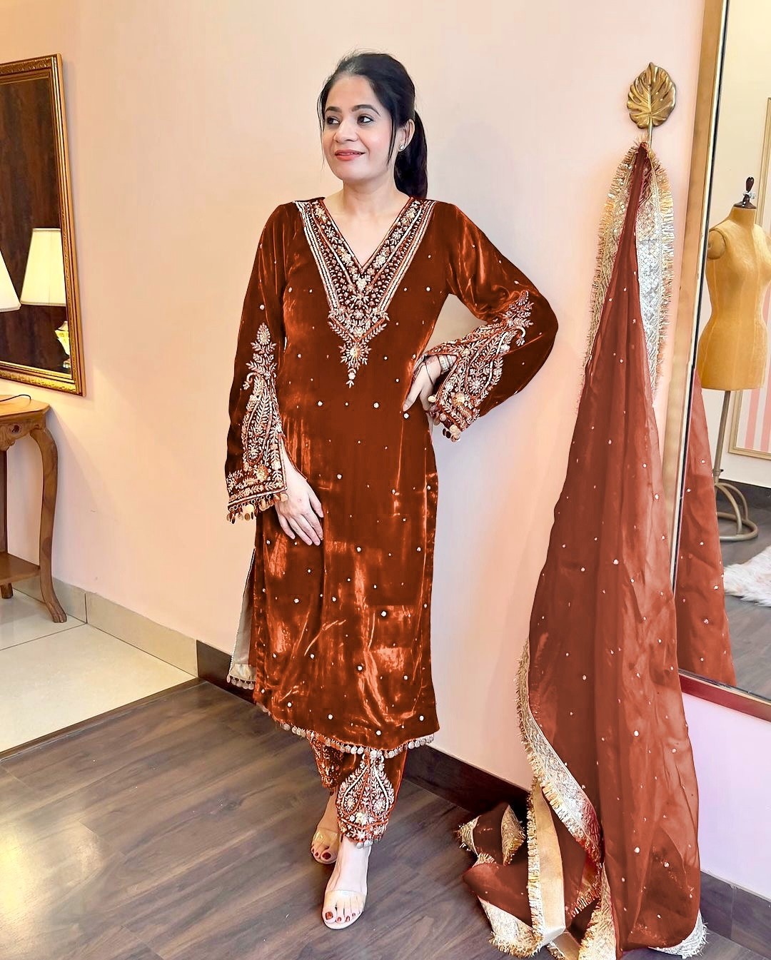 Indian Bollywood Salwar Kameez Wear Wedding Party Pakistani Dress suit Designer