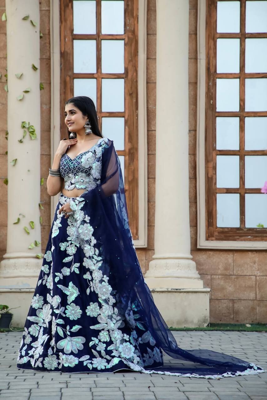 ETHNIC LOOK KASTURI SILK LEHENGA CHOLI WITH DUPATTA FOR INDIAN FUNCTION WEAR