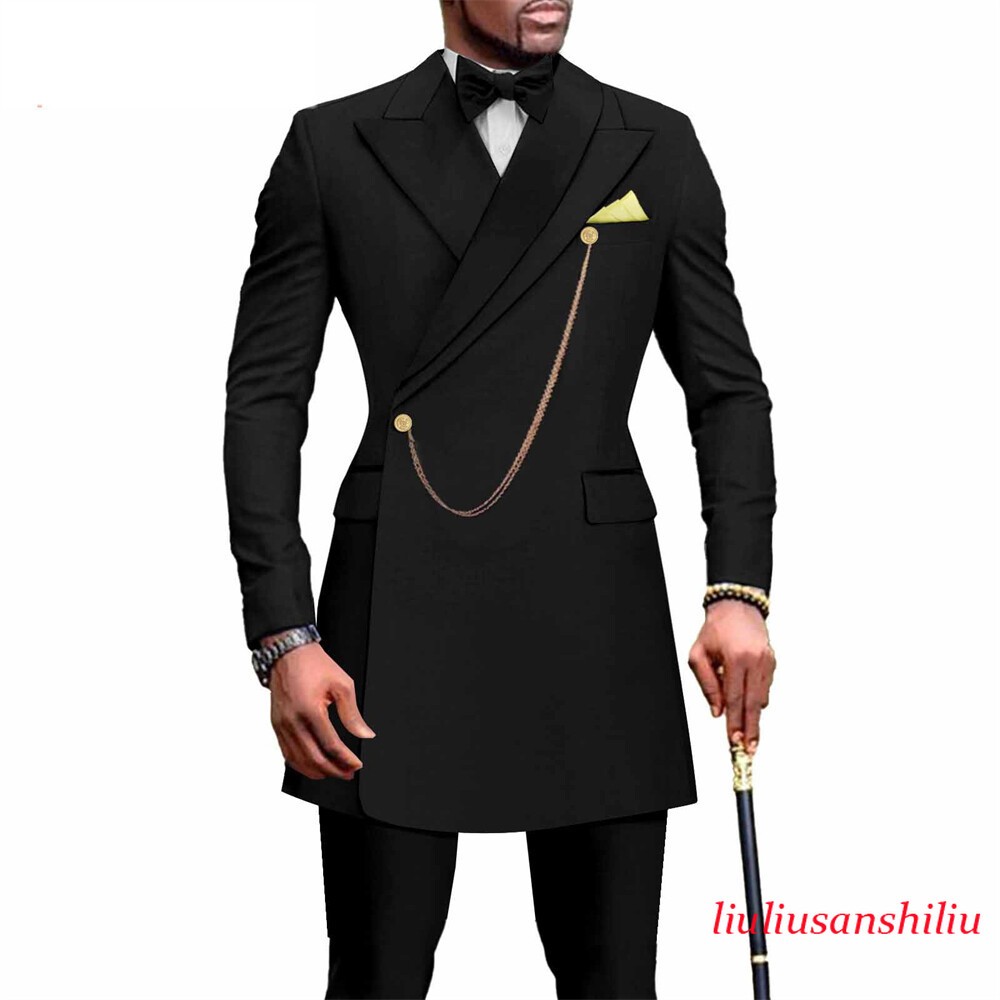 African Suit for Men Dashiki Coats and Ankara Pants 2 Piece Set Wedding Outfits