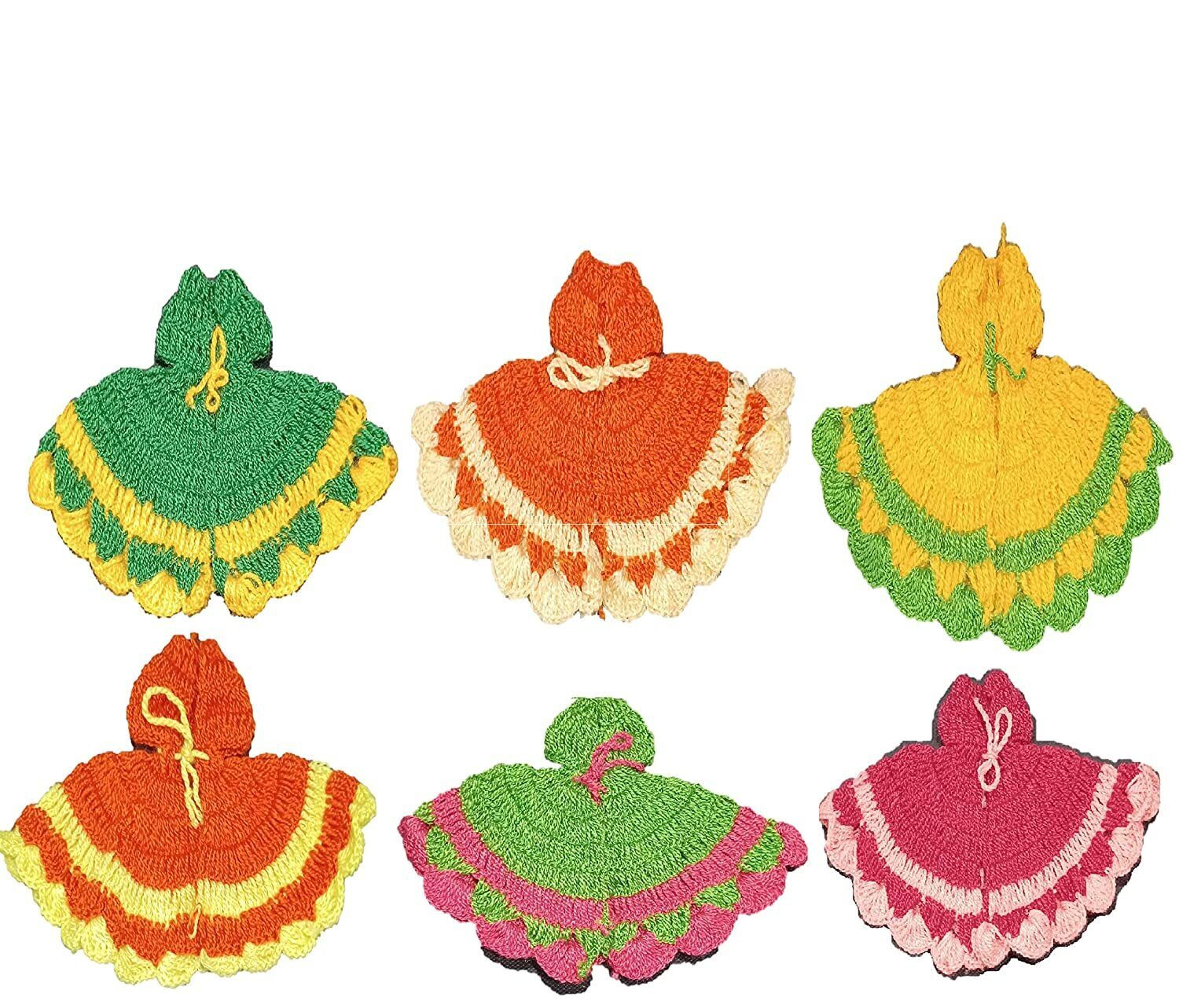 Laddu Gopal Ji Winter Dress Woolen Poshak Or Dresses Mix Color Pack of 3 CA