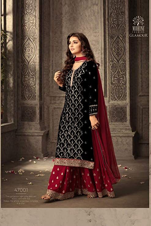 Indian Designer Women’s Salwar Kameez Dress Traditional Style Heavy Plazzo Suit