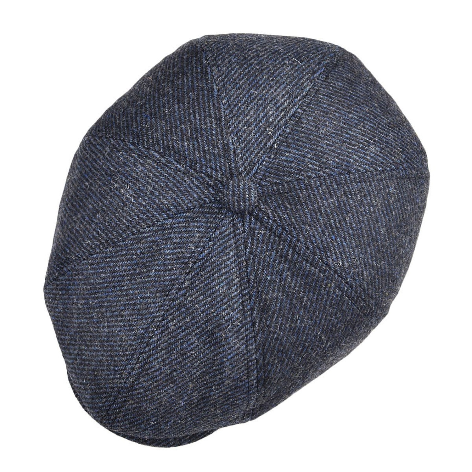 VOBOOM Men Wool Blend 8 Panel Newsboy Cap Herringbone Cabbie Flat Tweed Hat