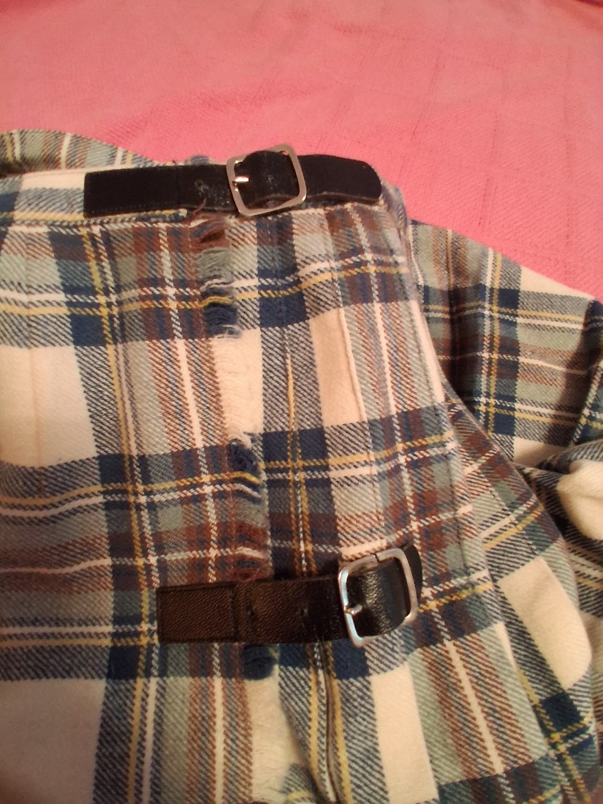 VINTAGE MOSBROOK AUTHENTIC 100% WOOL KILT SIZE 14 SCOTTISH