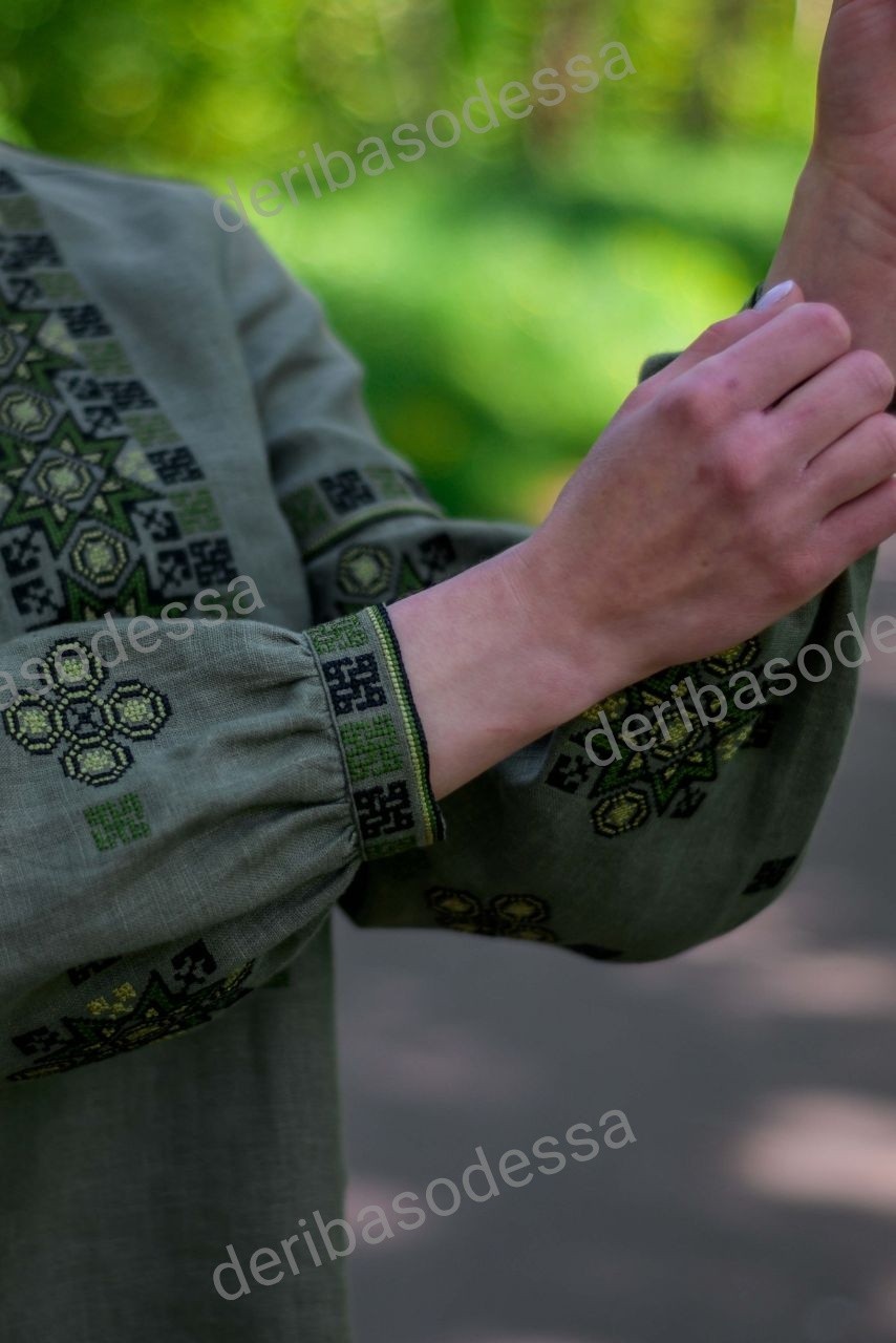 Traditional Ukrainian embroidered blouse,shirtVyshyvanka S,M,L,XL-4XL Linen 100%