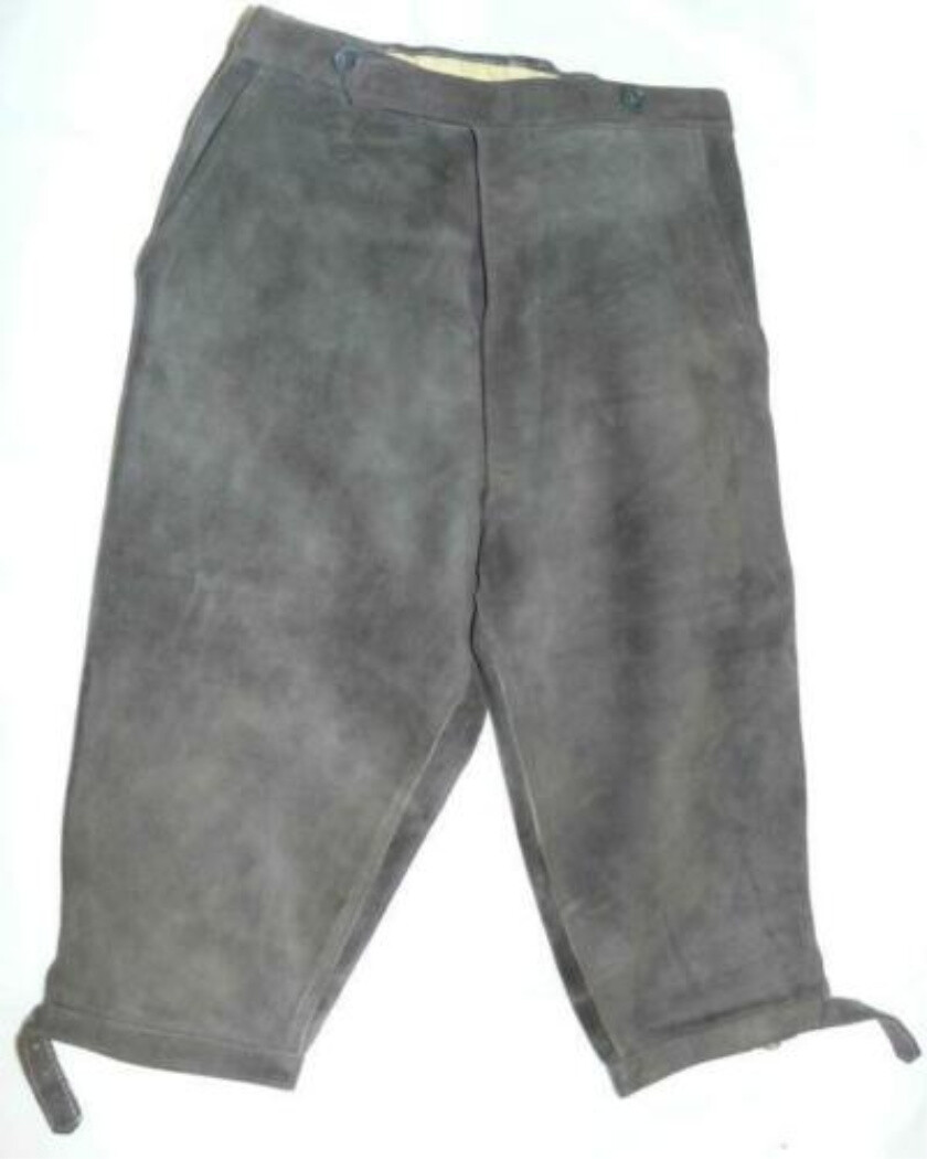 Men Boys LEATHER Lederhosen German Short PANTS Bundhosen Oktoberfest Hunting 29″