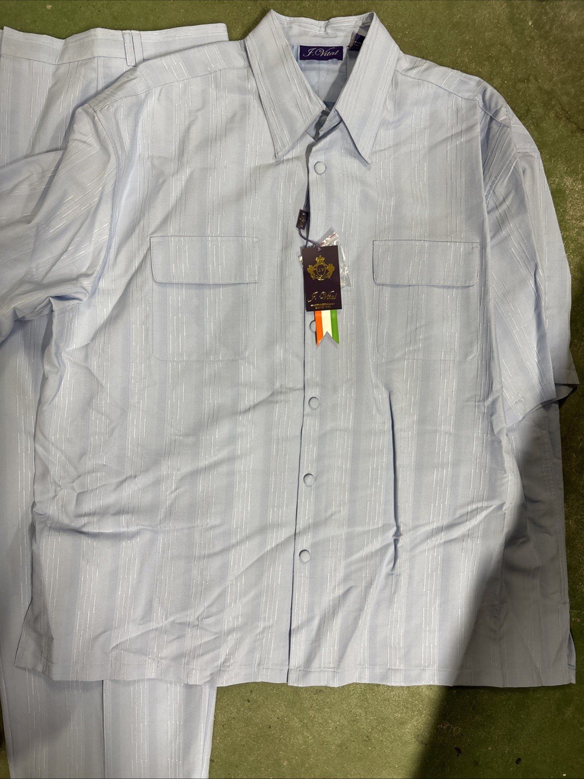 Mens J. Vital 2pc Walking Leisure Suit Blue NWT Size 4X/46-48