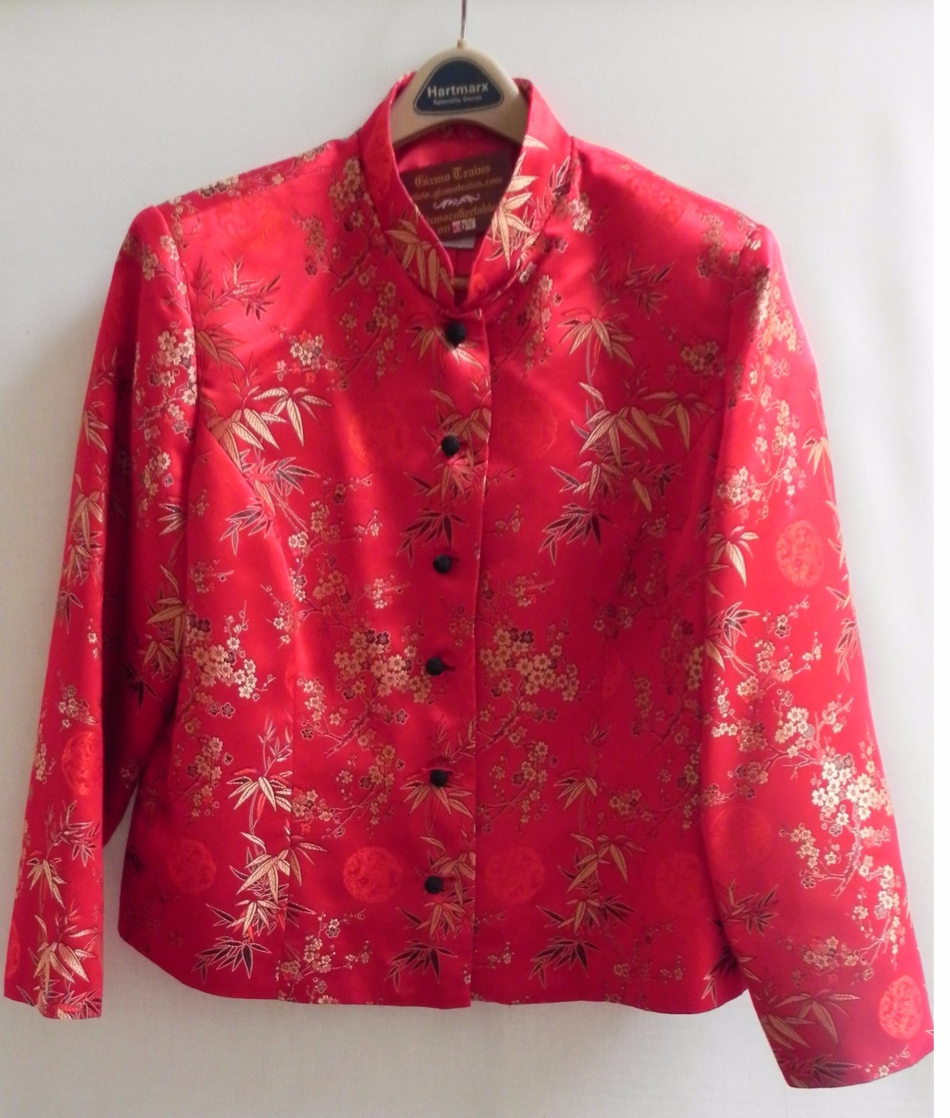 Asian Oriental Chinese Silk Jacket Lady’s Chinese Red “BEAUTIFUL”