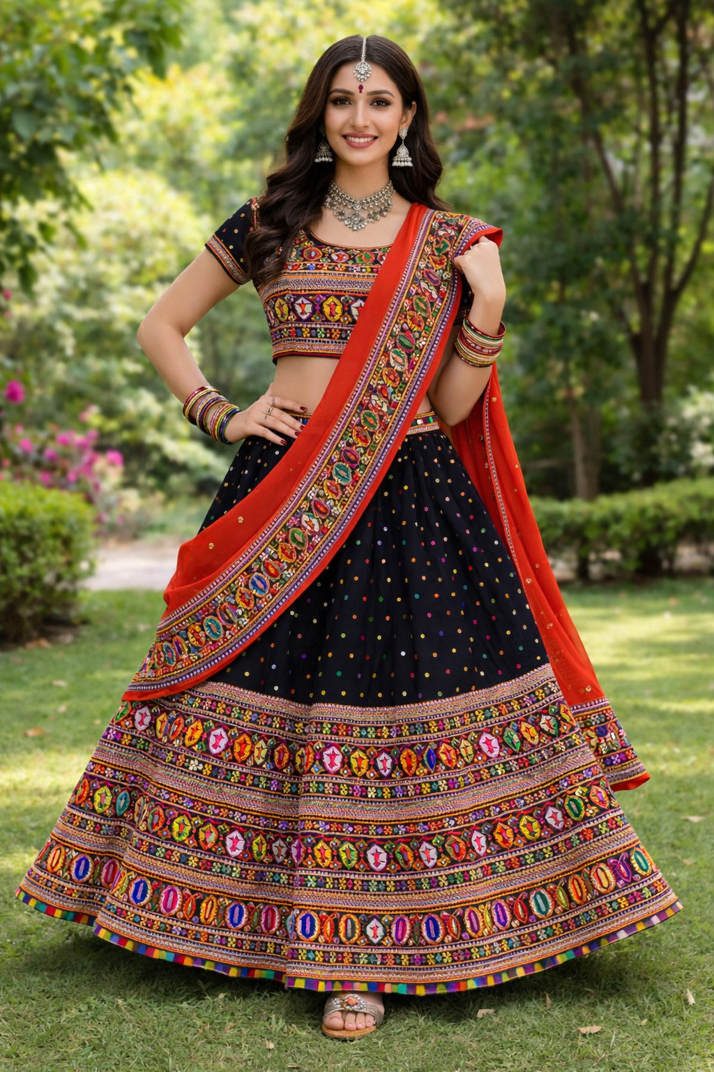 Gujarati Chaniya Choli for Navratri | Traditional Garba Lehenga Set
