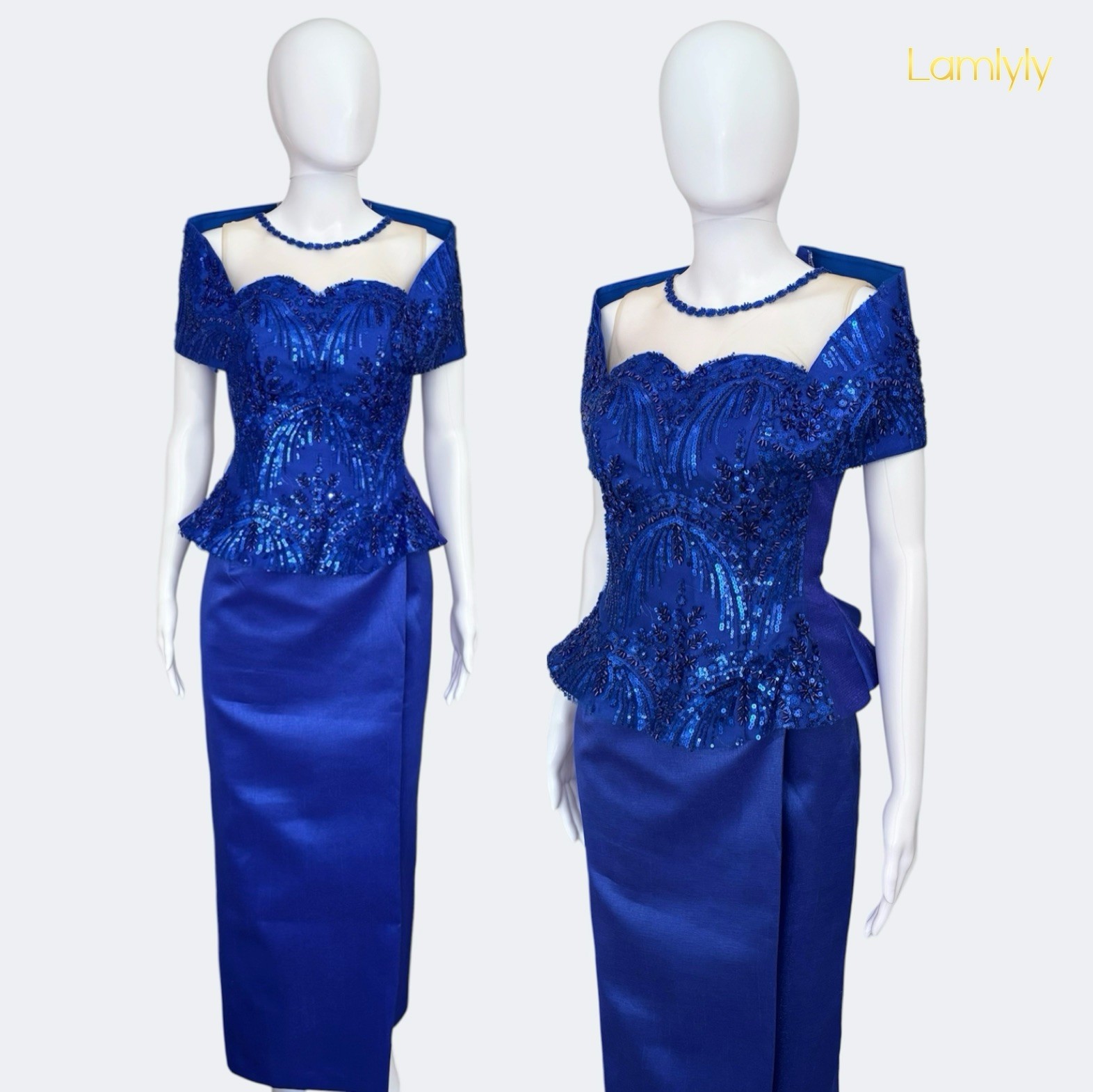 Khmer Traditional Outfit / Cambodian Clothes – 2 Piece, Khmer Shirt & Skirt