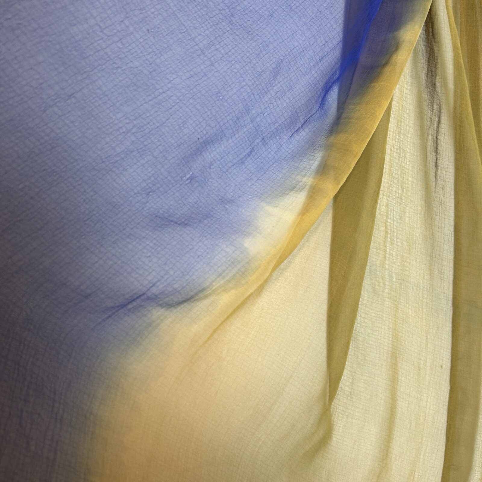 Indian Garment Saree Womens Extra Large Blue Yellow 3 Piece Set