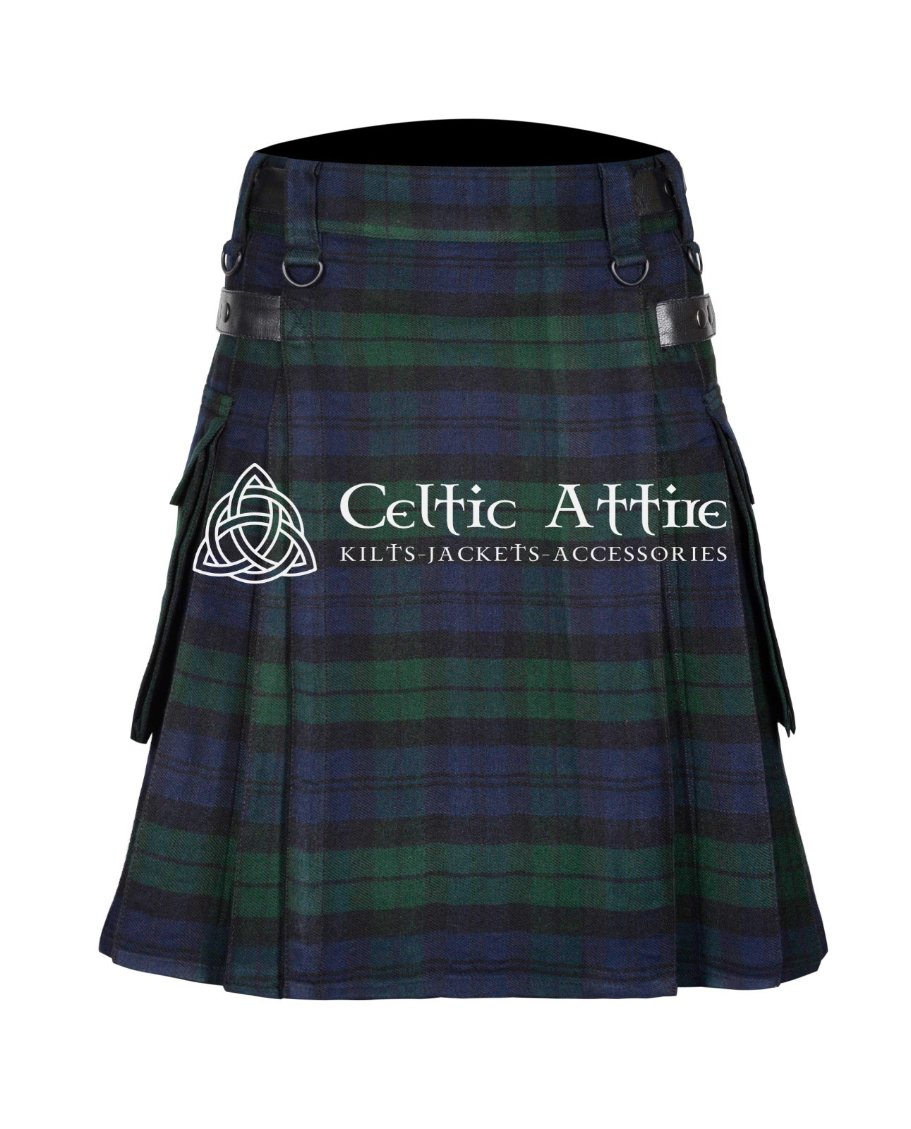 Black Watch Tartan Scottish UTILITY KILT – Custom Made By Celtic Attire