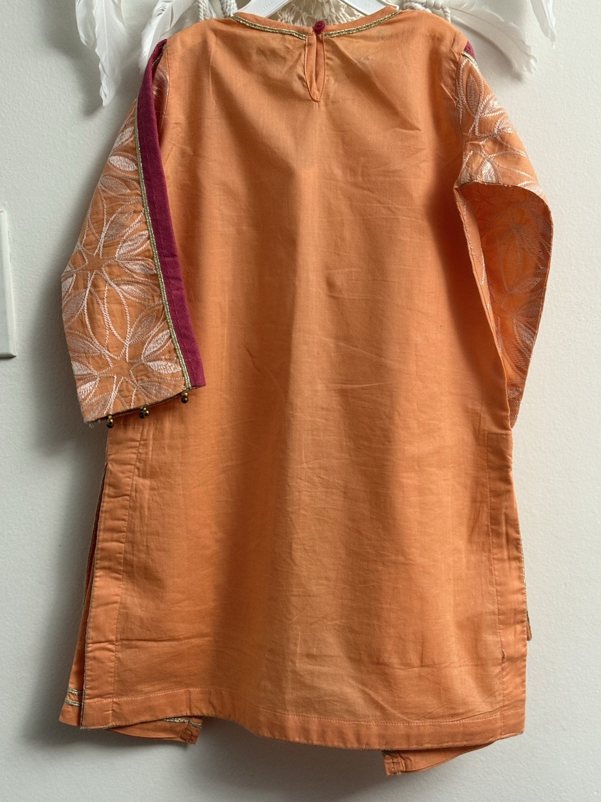 Khaadi Girls’ Peach Shalwar Kameez Ready To Wear Ages 3-4 Years