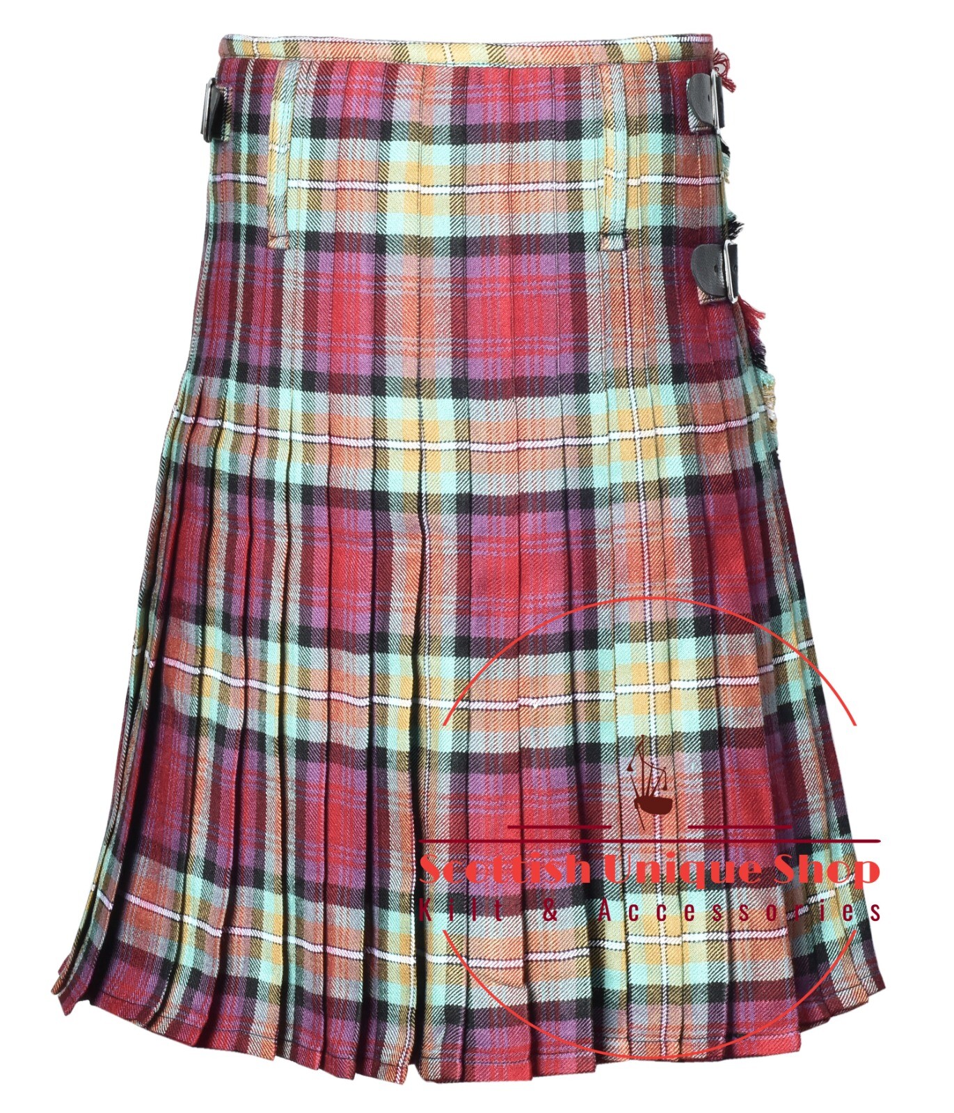 Scottish Traditional Isle of Skye Tartan 8 yard kilt for Men’s Custom Size Kilts