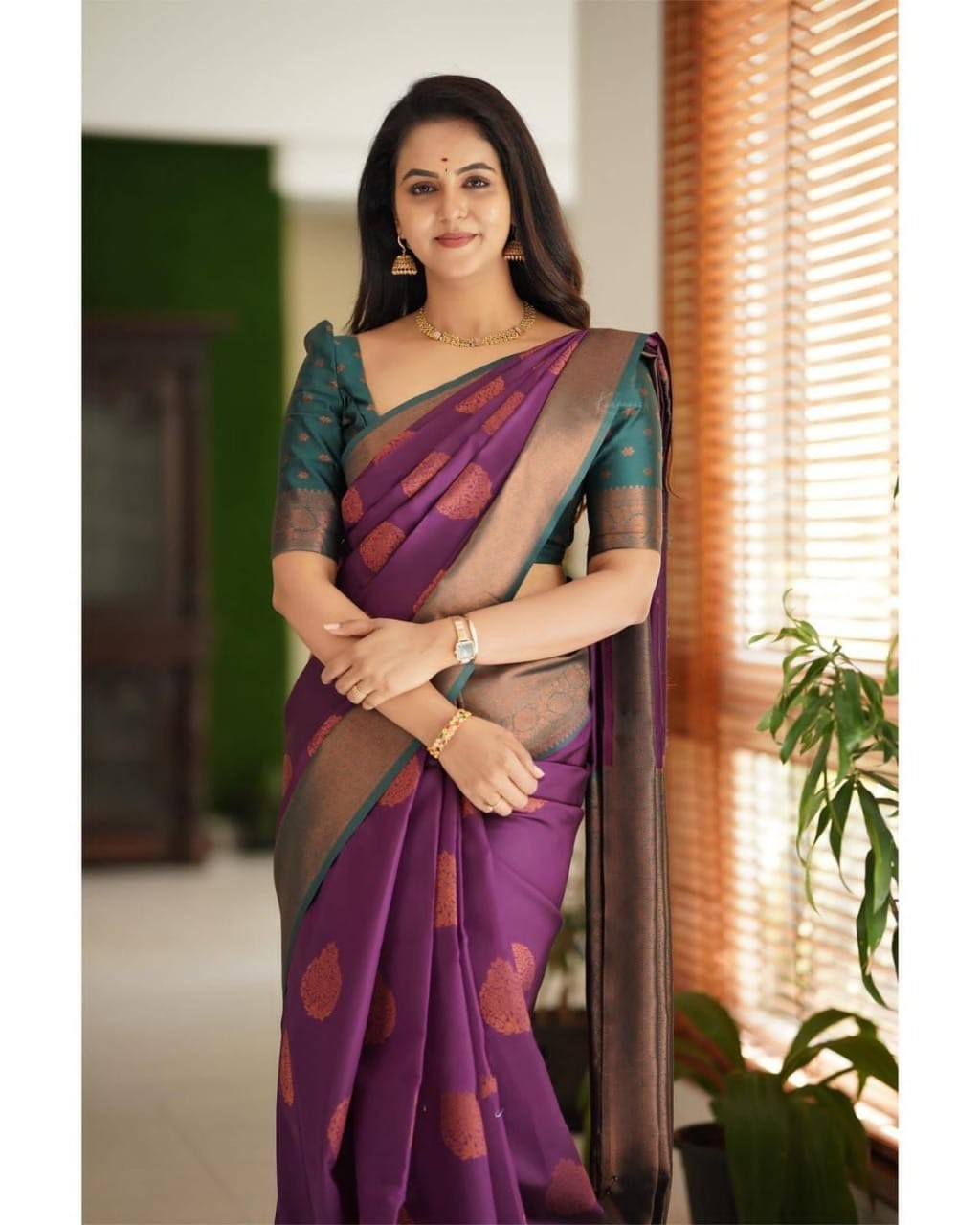 Designer Bollywood Style Jacquard Saree with Heavy Embroidery Party Wear Sari