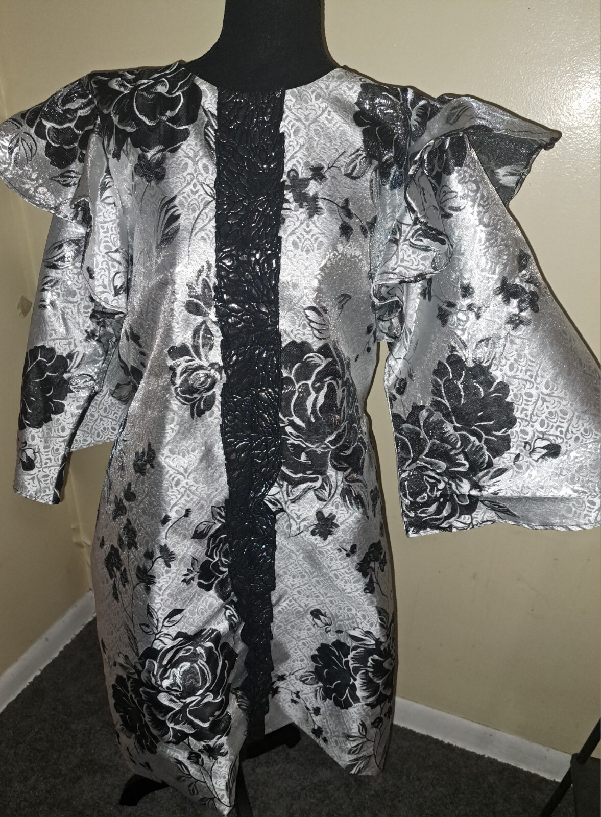 African Rich Brocade Cotton Dress