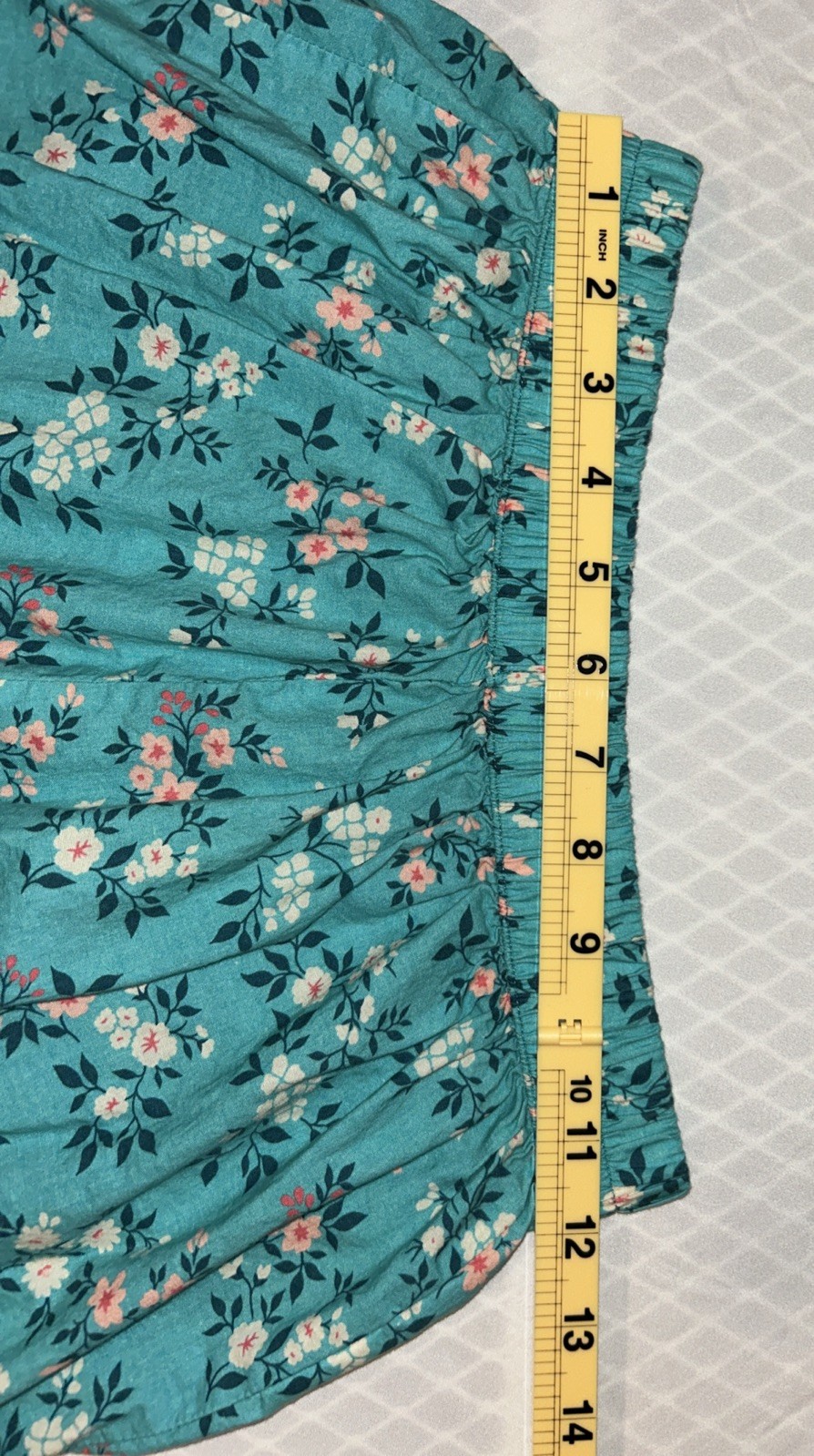 Sapphire Brand Shalwar (Salwar) Kameez Pakistani Extra Small Teal Floral