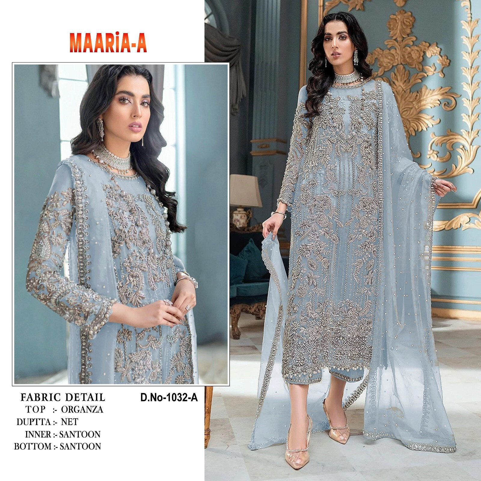 Indian Pakistani Women Dresse Orgenza Fully Stitch/Ready To Wear