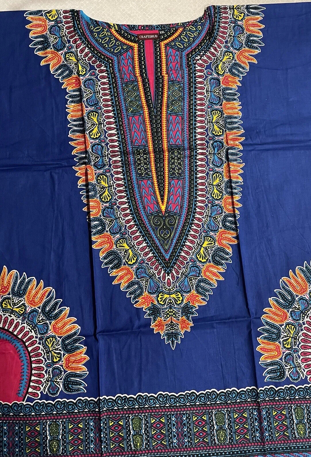 Dashiki Shirt African Hippie Vintage Women And Men Top Haute Tribal Blouse S-2X