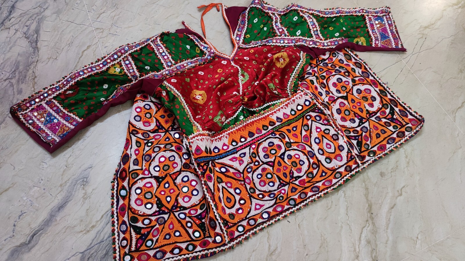 Classic Old Banjara Tribal Kuchi Hand Embroidery Indian Traditional Choli Blouse