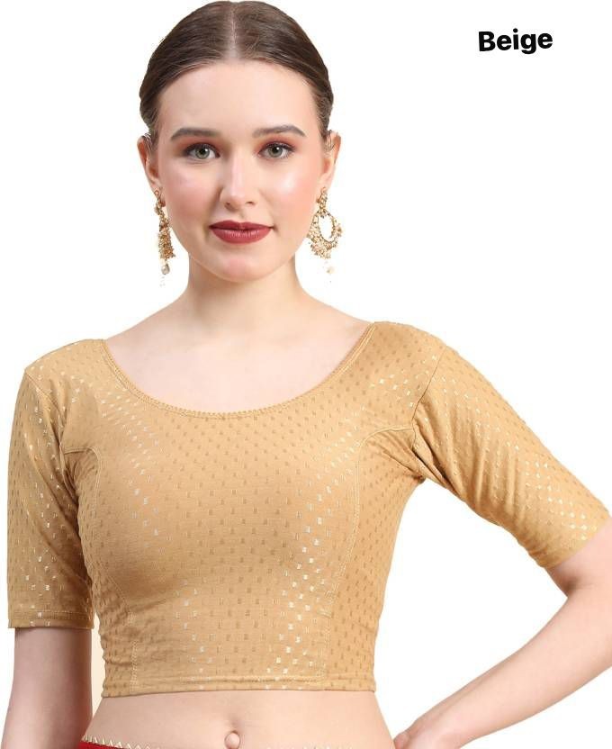 Saree Blouse Readymade stretchable Lycra Designer Sari Choli Indian crop top.
