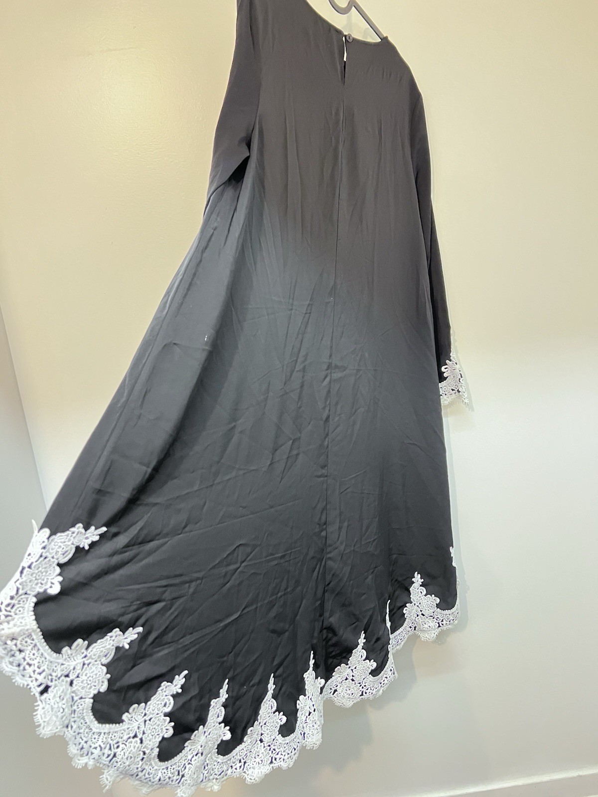 Shine One Piece Black/white Women’s Dress , Full Sleeves 38 US 6 Size