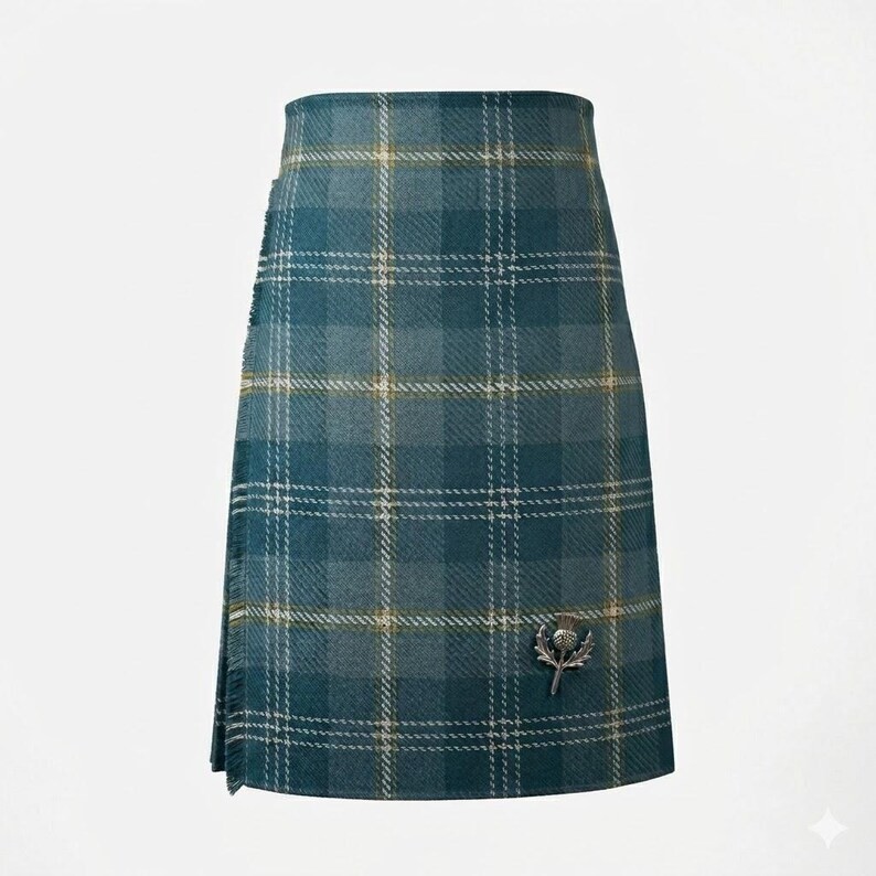 Scottish Traditional Handmade Gorman Blue Tartan Kilt for men Custom Made