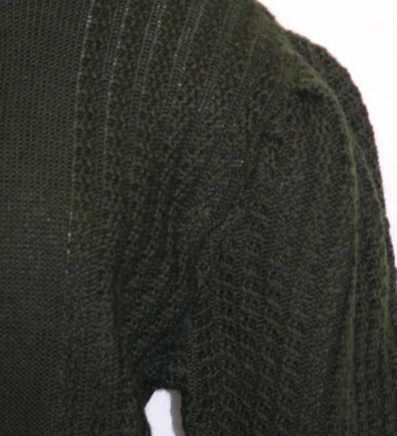 GREEN~BOILED WOOL Austria SOFT & COZY Cardigan KNITTED Women SWEATER Jacket 8 S
