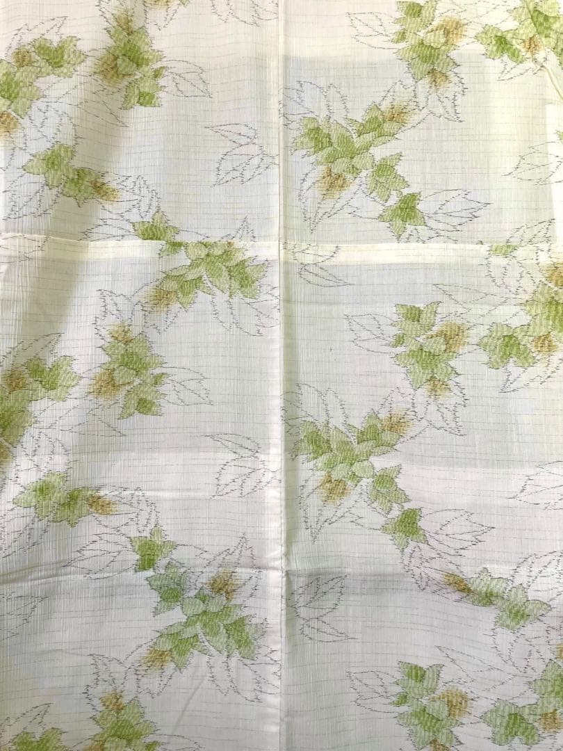 Kimono Mixed Polyester Linen Summer Kimono Ochre Botanical Design Motif