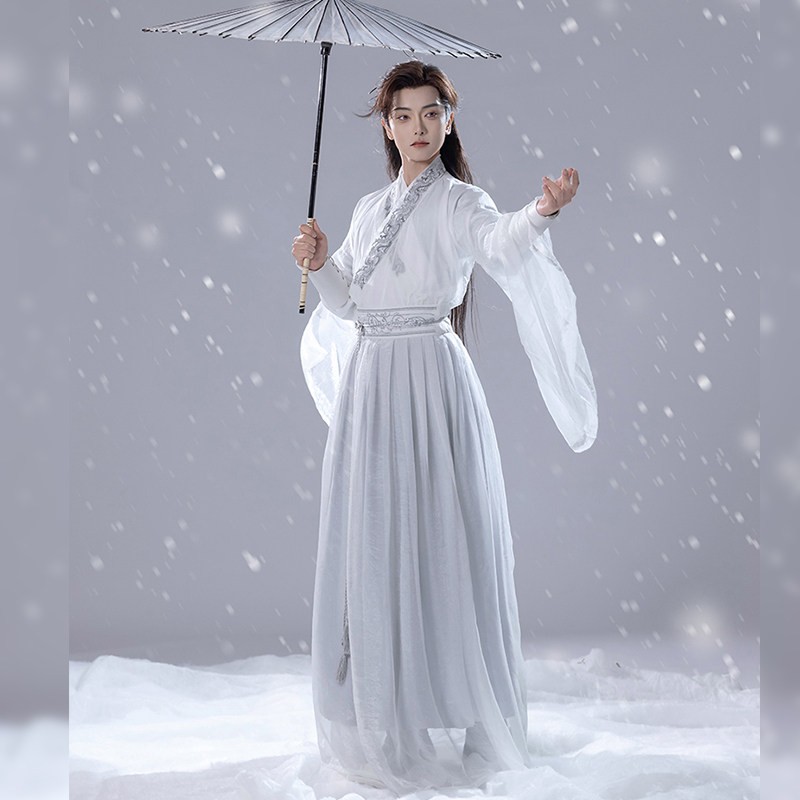 [Fuso] White men women same spring summer embroidery suit original Wei Jinfeng