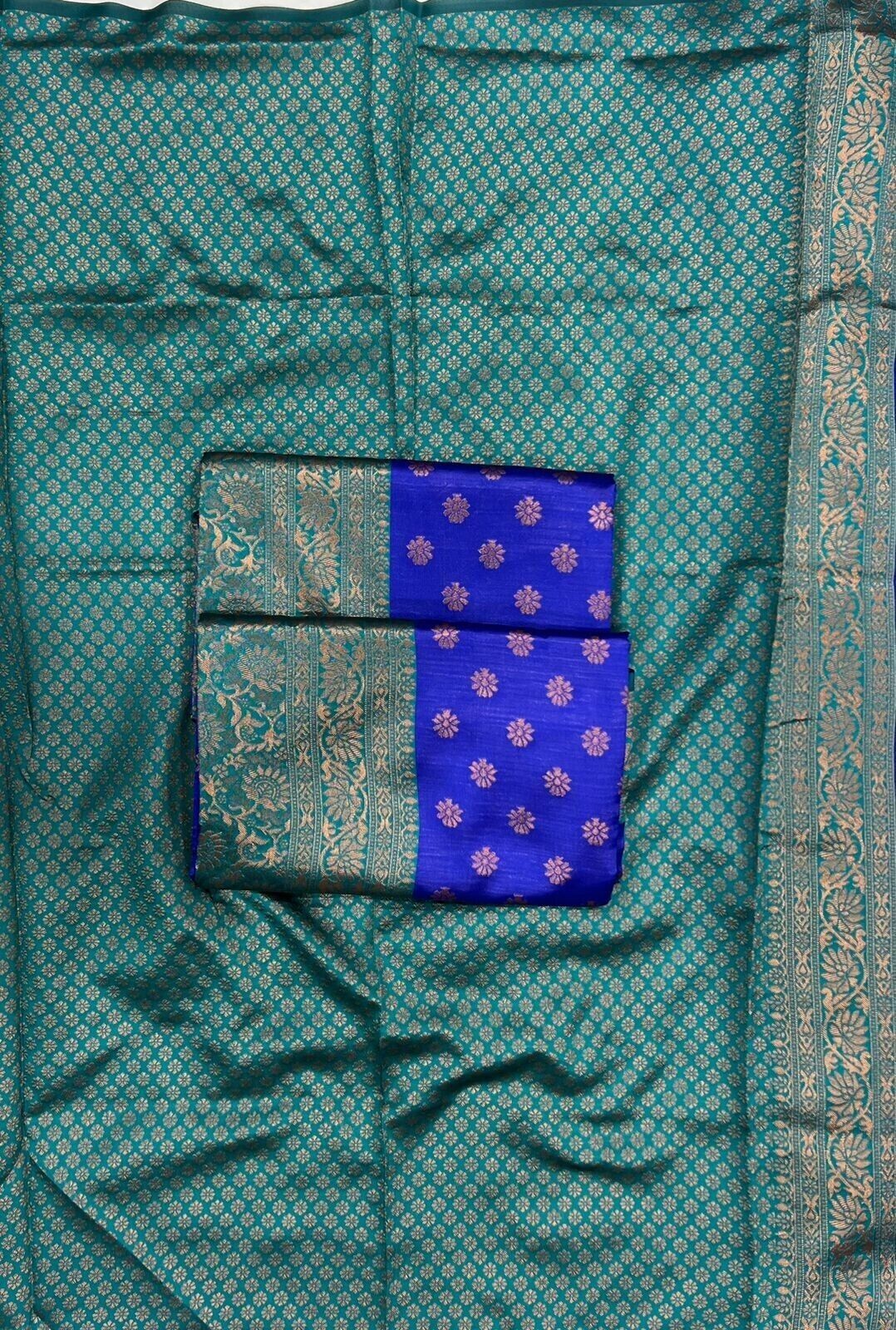 Ethnic Wedding Fancy Soft Lichi Silk Saree,Indian Traditional Style Sari 11-KP42