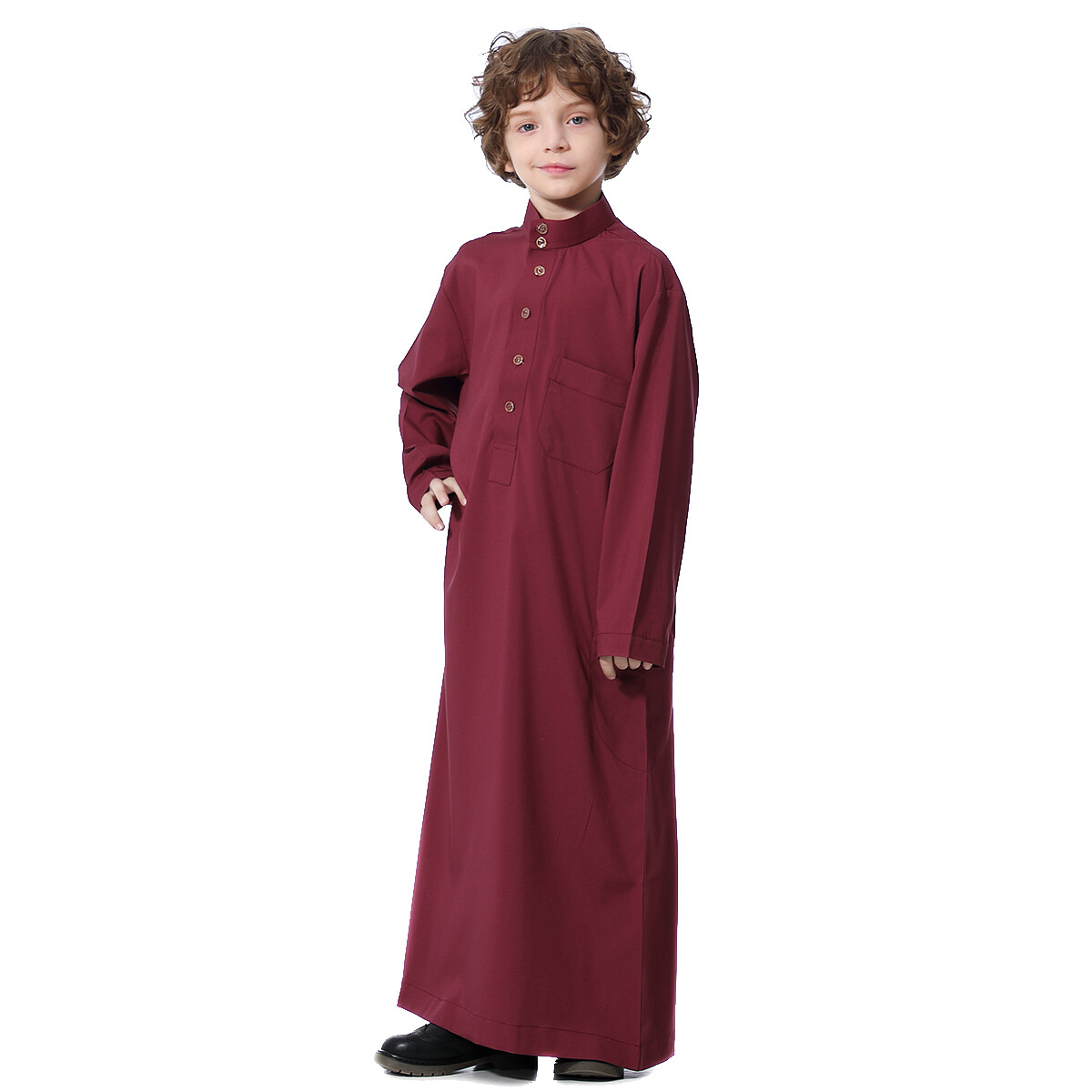 Saudi Kids Boys Thobe Thoub Robe Dishdasha Islamic Arabic Clothing Abaya Dress
